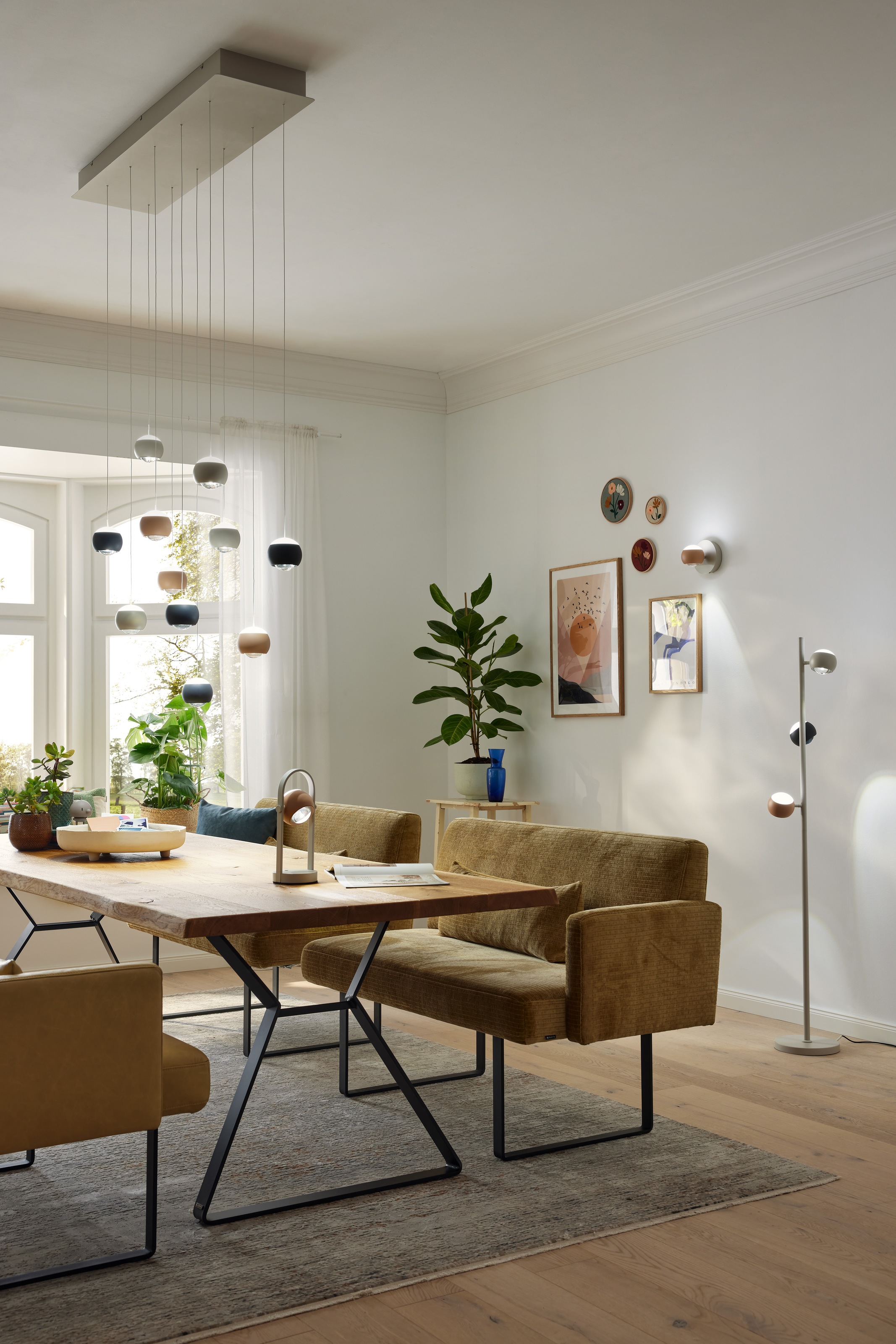 Musterring LED Tischleuchte »CANNON, Akku LED Tischlampe Touchdimmer 4W 400 Lumen 2300-4000K CCT« LED-Board 1 Stk. Farbwechsler | warmweiß - kaltweiß kabellose Akku Tischleuchte mit Lade-Base, schwenkbar dimmbar Memory