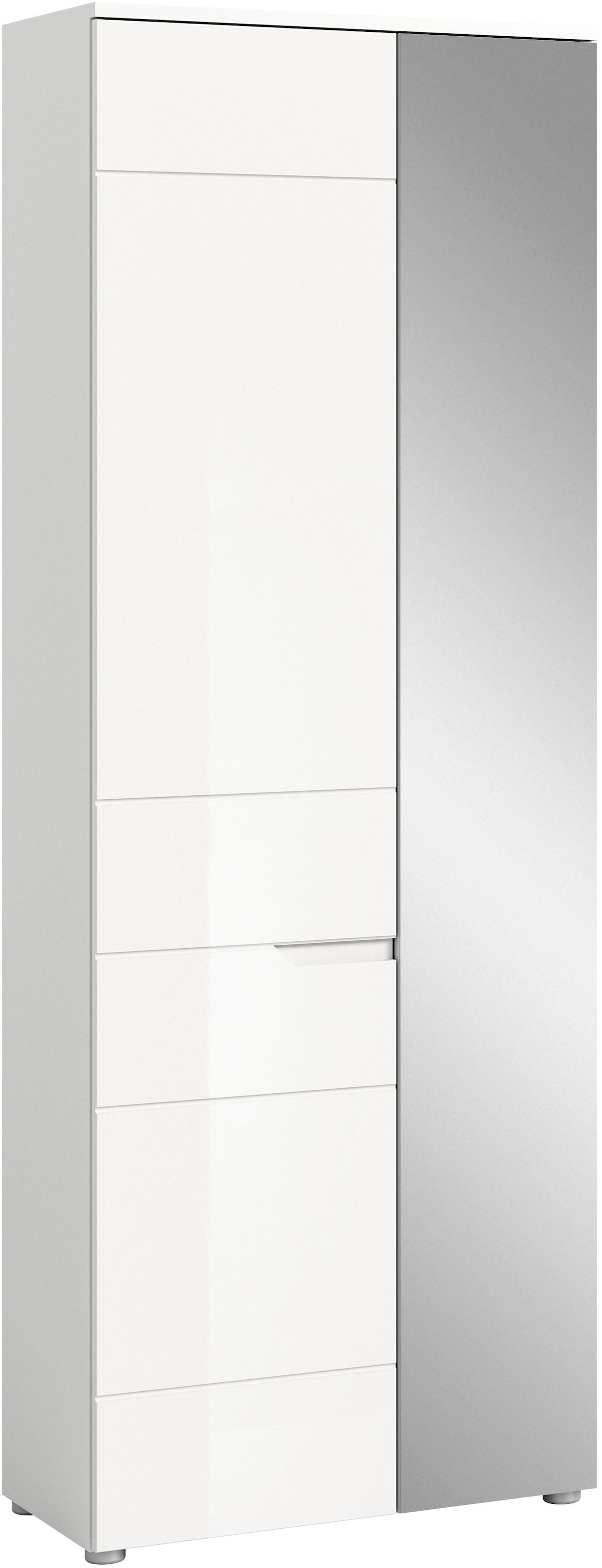 Home affaire Garderobenschrank "CAPRI, Höhe 193cm, 2 Türen, Tür mit eingefasster Griffmulde," Mehrzweckschrank, Universalschrank, Dielenschrank, Flurschrank