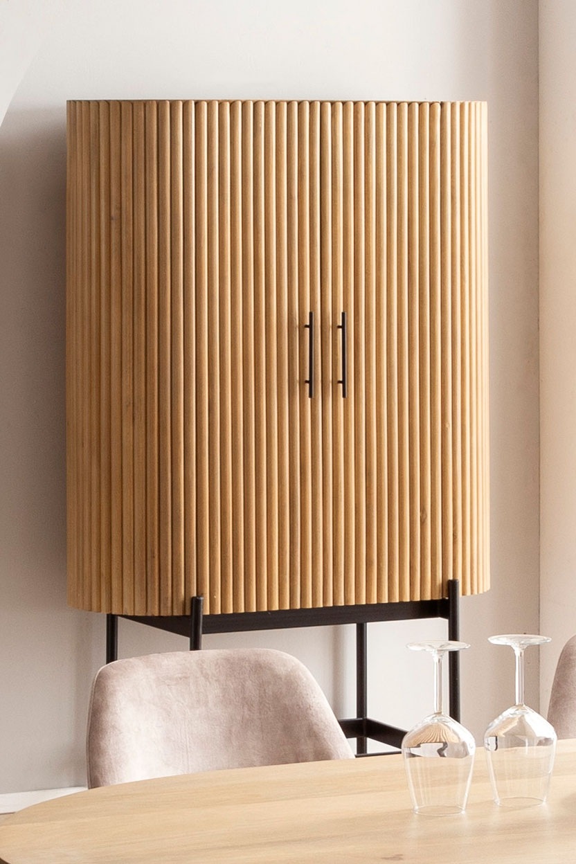 SIT Mehrzweckschrank, (1 St.), Lamellen-Design im Retro Stil