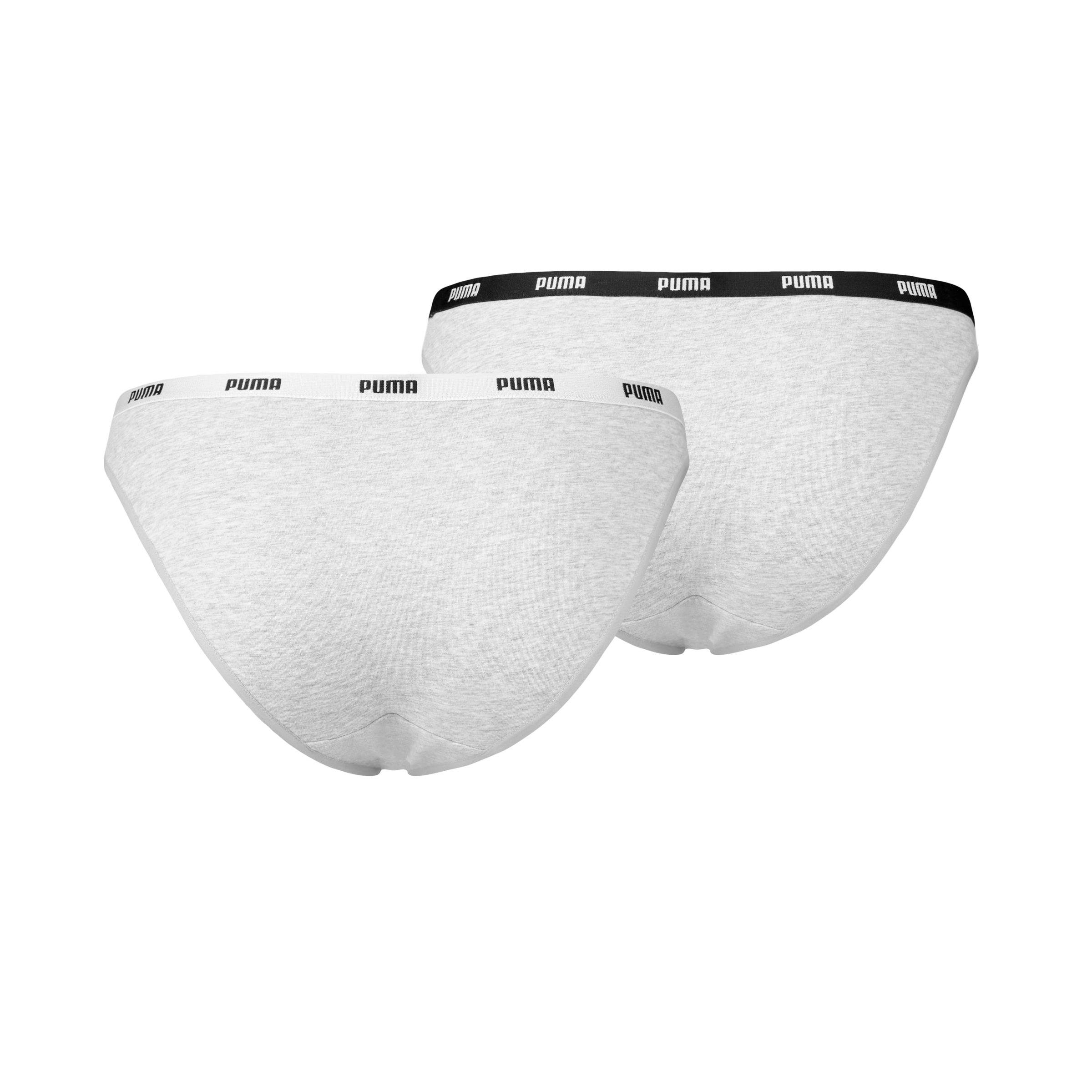 PUMA Bikinislip »PUMA WOMEN BIKINI 2P«, (2er Pack), Low-Rise Design, flache Nähte, elastischer Logobund