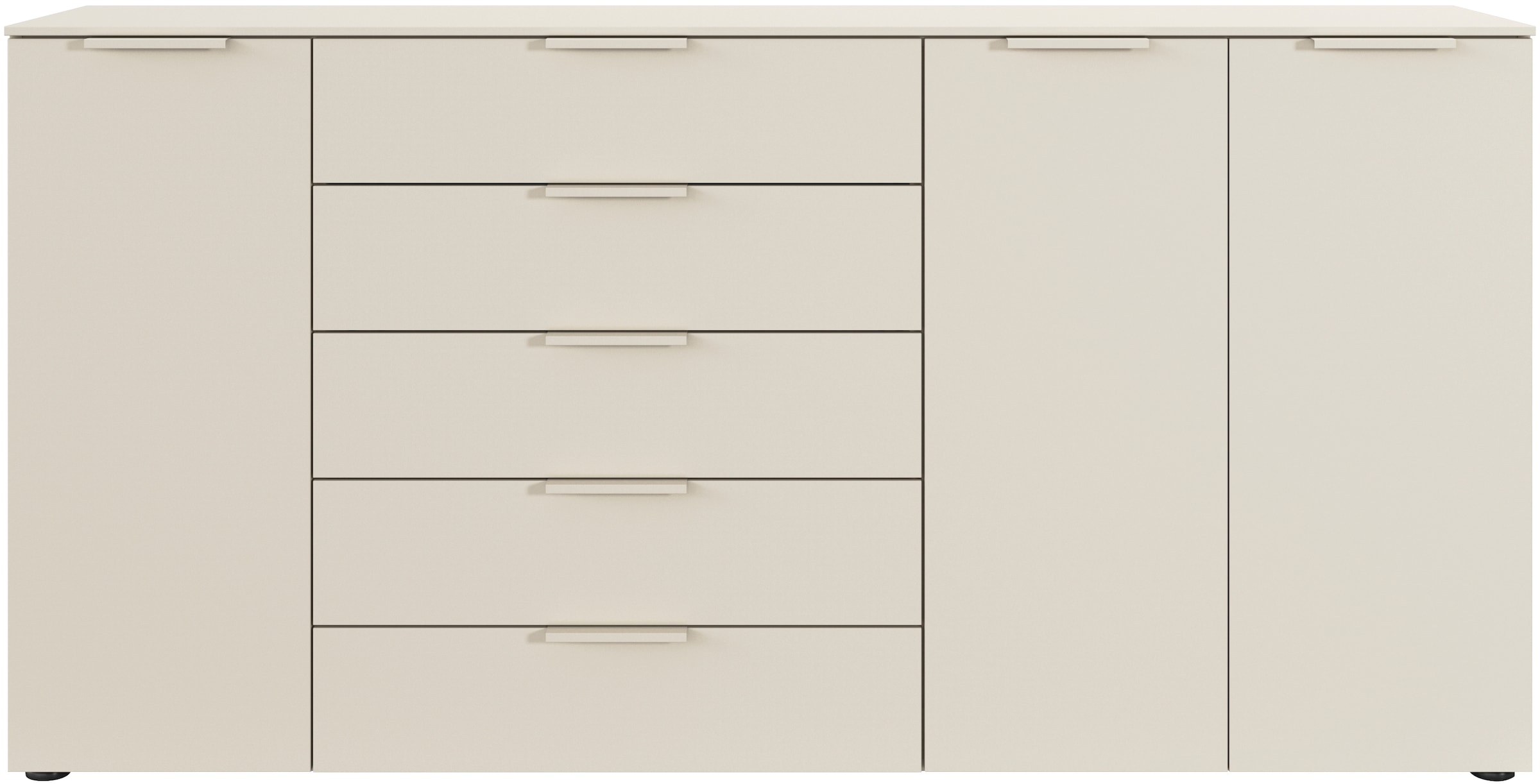 rauch Schubkastenkommode »Kommode Türkommode Sideboard Kombikommode FLIPP«, (Breite 200 cm mit 4 Einlegeböden), 3-türig mit 5 Schubladen und Soft-Close-Funktion