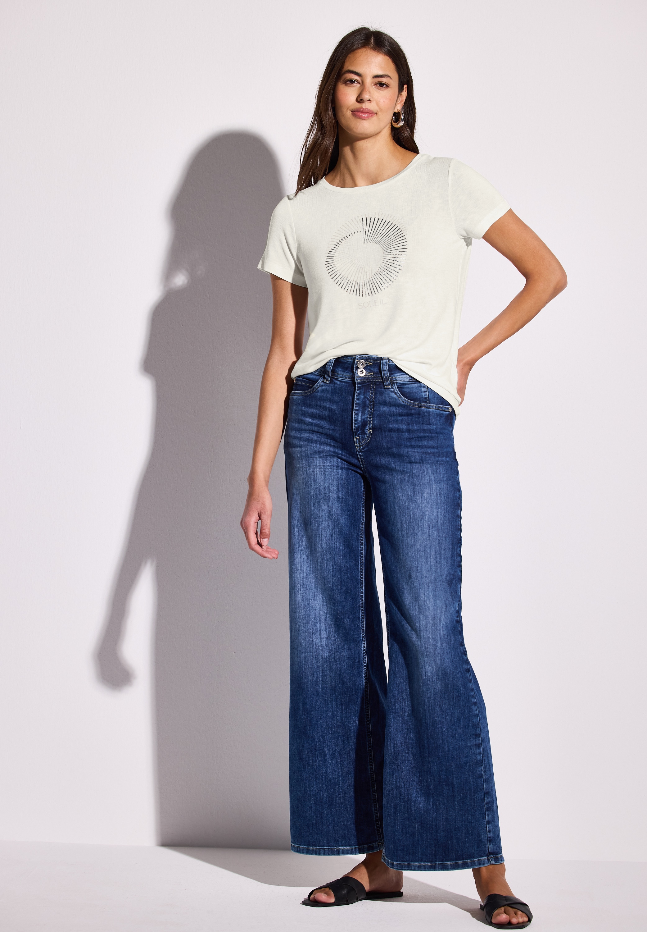 STREET ONE Print-Shirt, mit Rundhalsausschnitt