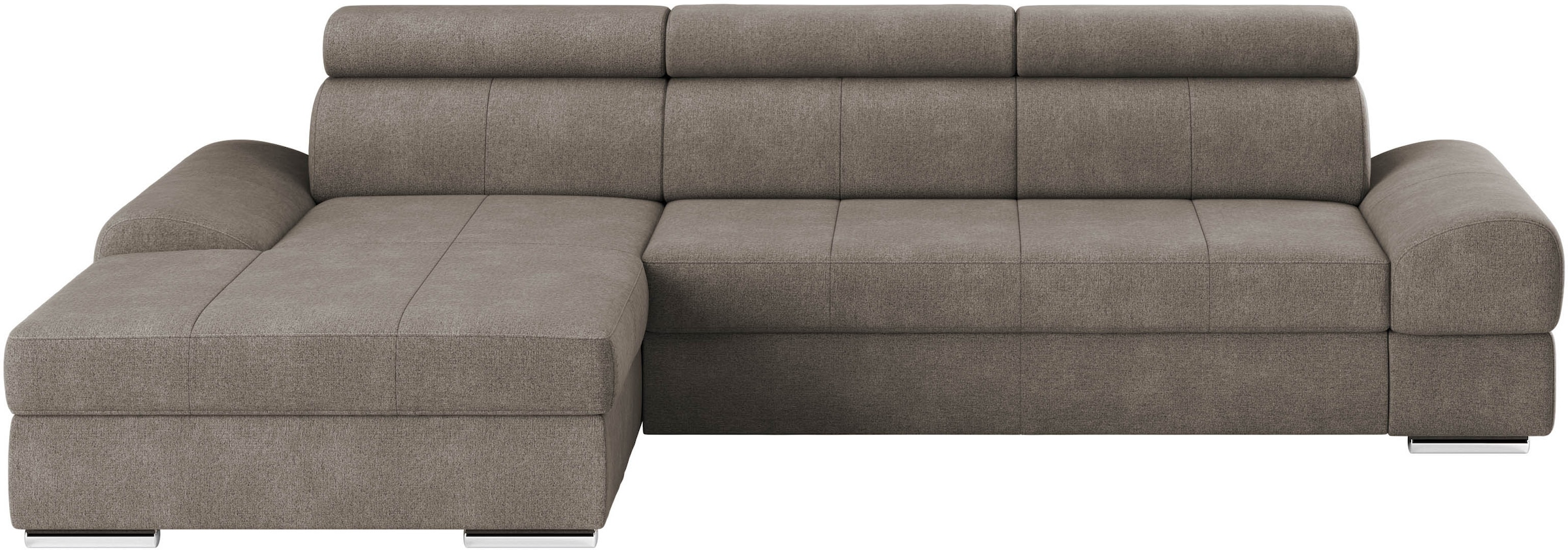 sit&more Ecksofa »Broadway L-Form«, inklusive Kopfteilverstellung, wahlweise mit Bettfunktion