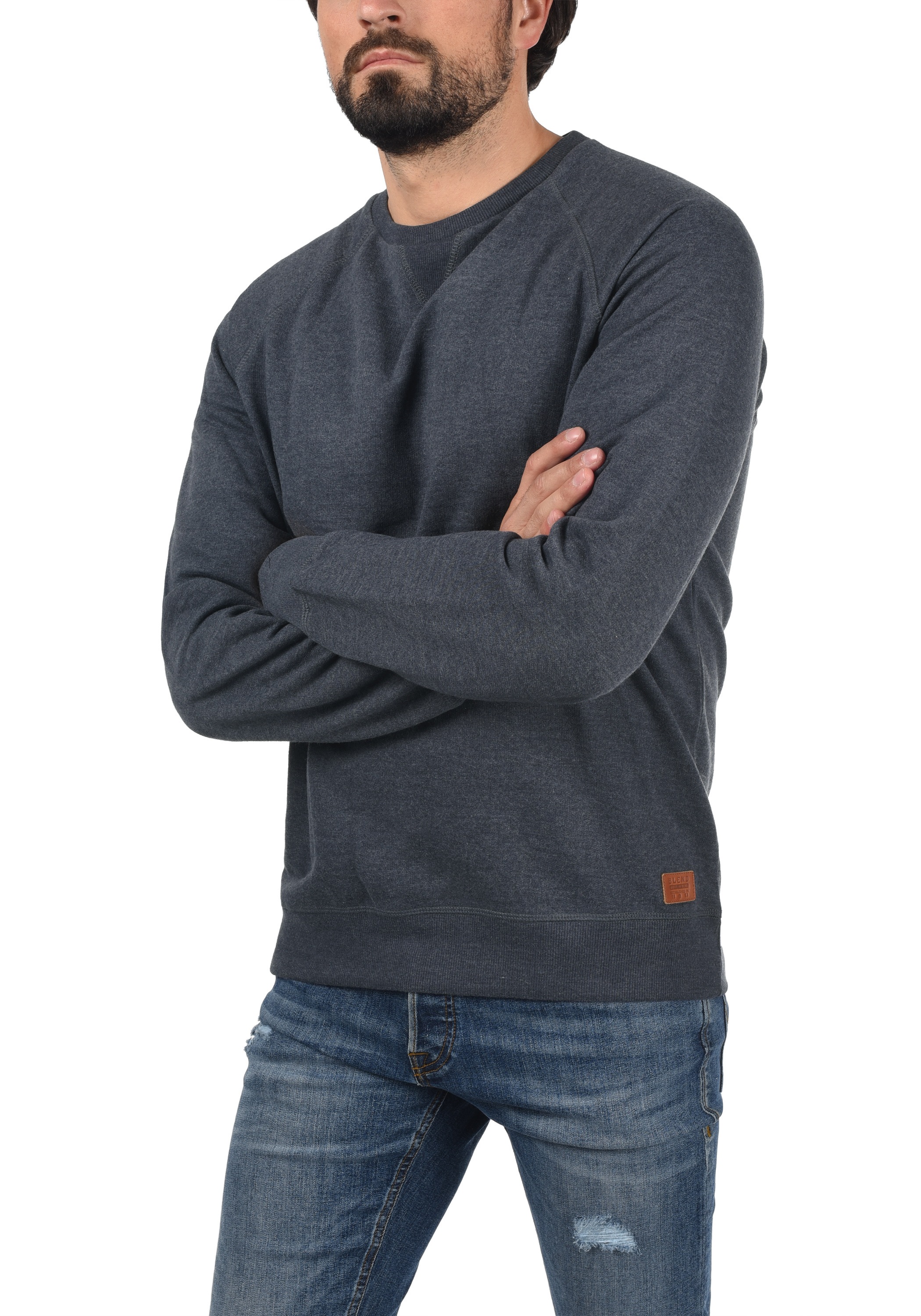 Blend Longpullover "BHAlex" Sweatpullover mit Raglanärmeln und elastischem günstig online kaufen