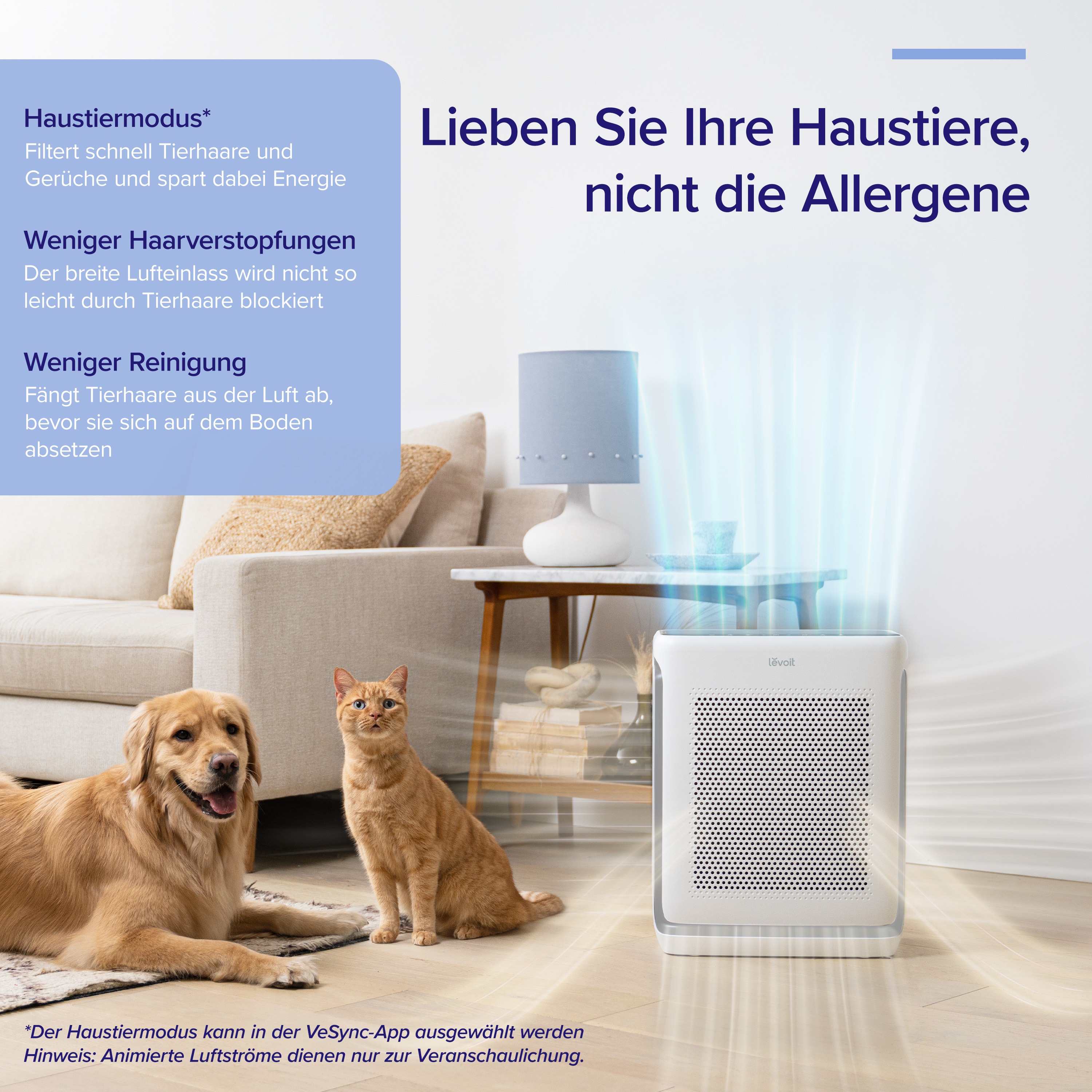 Thumbnail - Levoit Luftreiniger "Vital 200S Pro Smart Air Purifier" für 88 qm Räume HEPA-Filtersystem, für große Räume, leiser Reini...