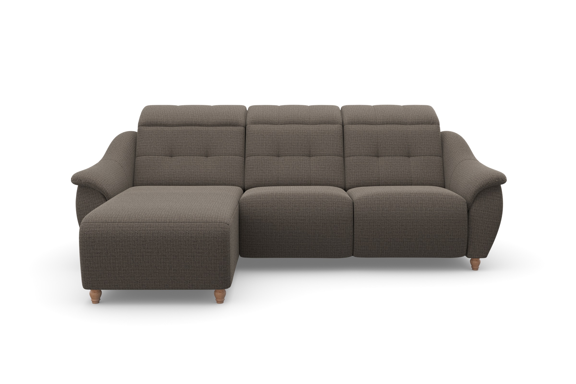 Home affaire Ecksofa "Boston L-Form" Kopfteilverstellung an jeder Sitzfläch günstig online kaufen