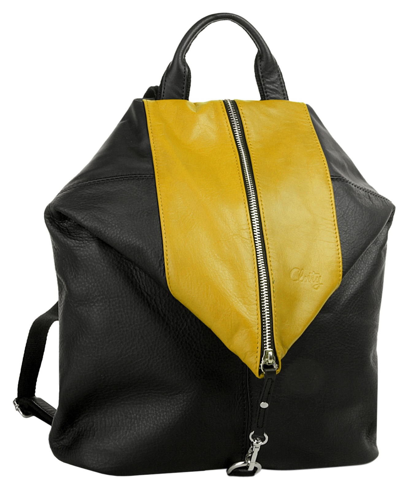 Cluty Cityrucksack, echt Leder, Made in Italy