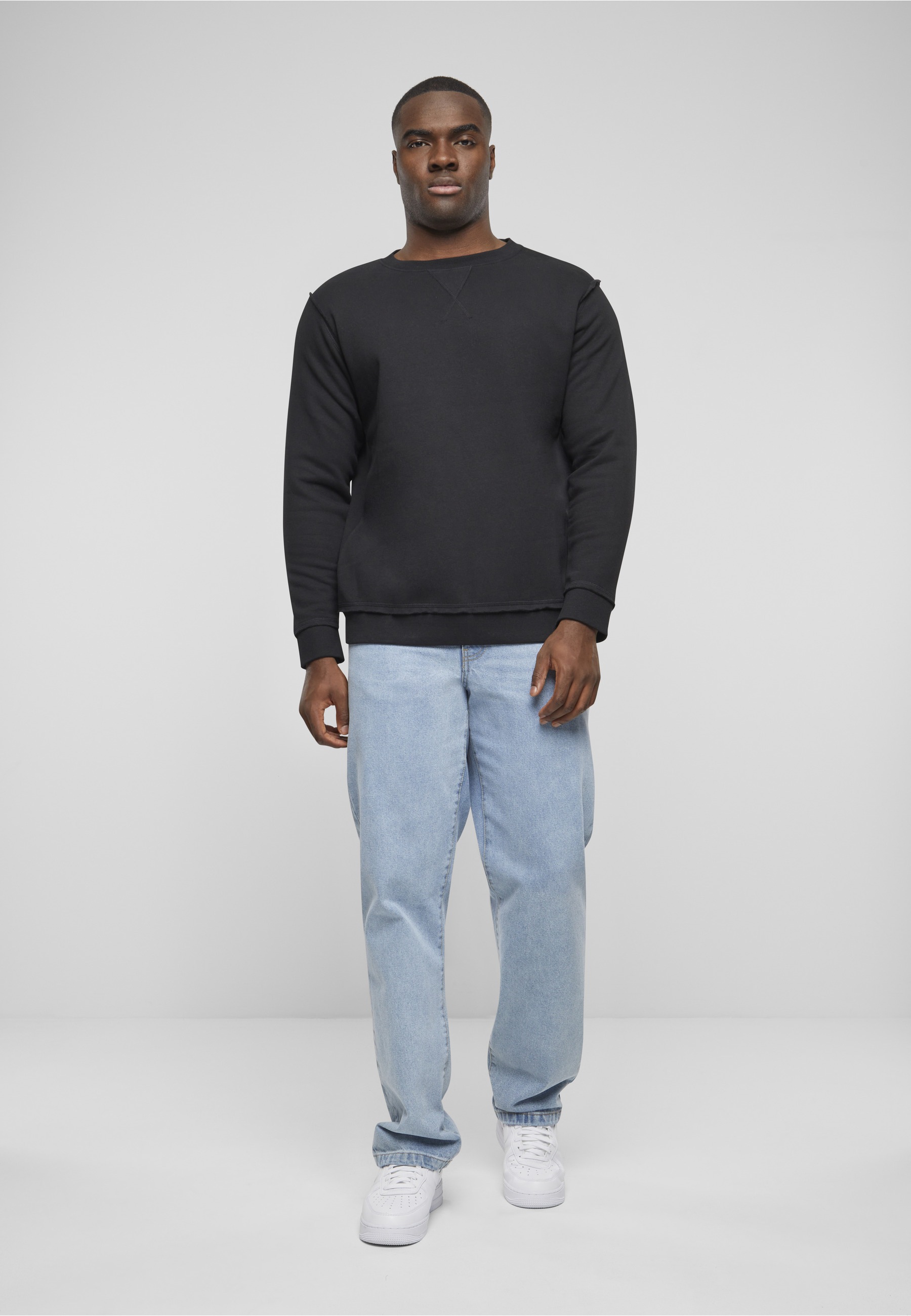 URBAN CLASSICS Sweatshirt »Urban Classics Herren Oversized Open Edge Crew«, 1 Stk.
