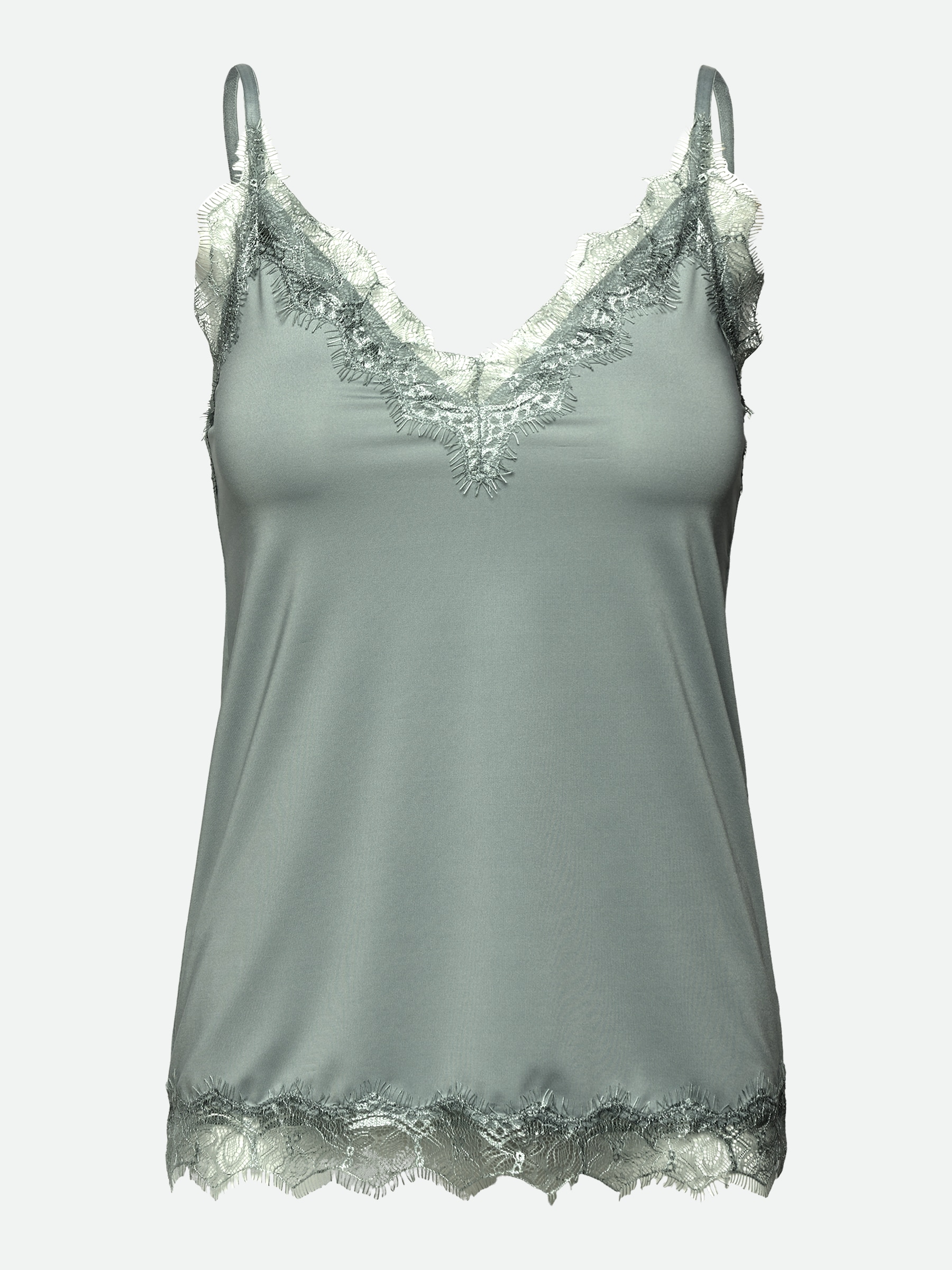 rosemunde Spaghettitop "Billie Strap Top" Vintage-Spitzenbesatz an Ausschni günstig online kaufen