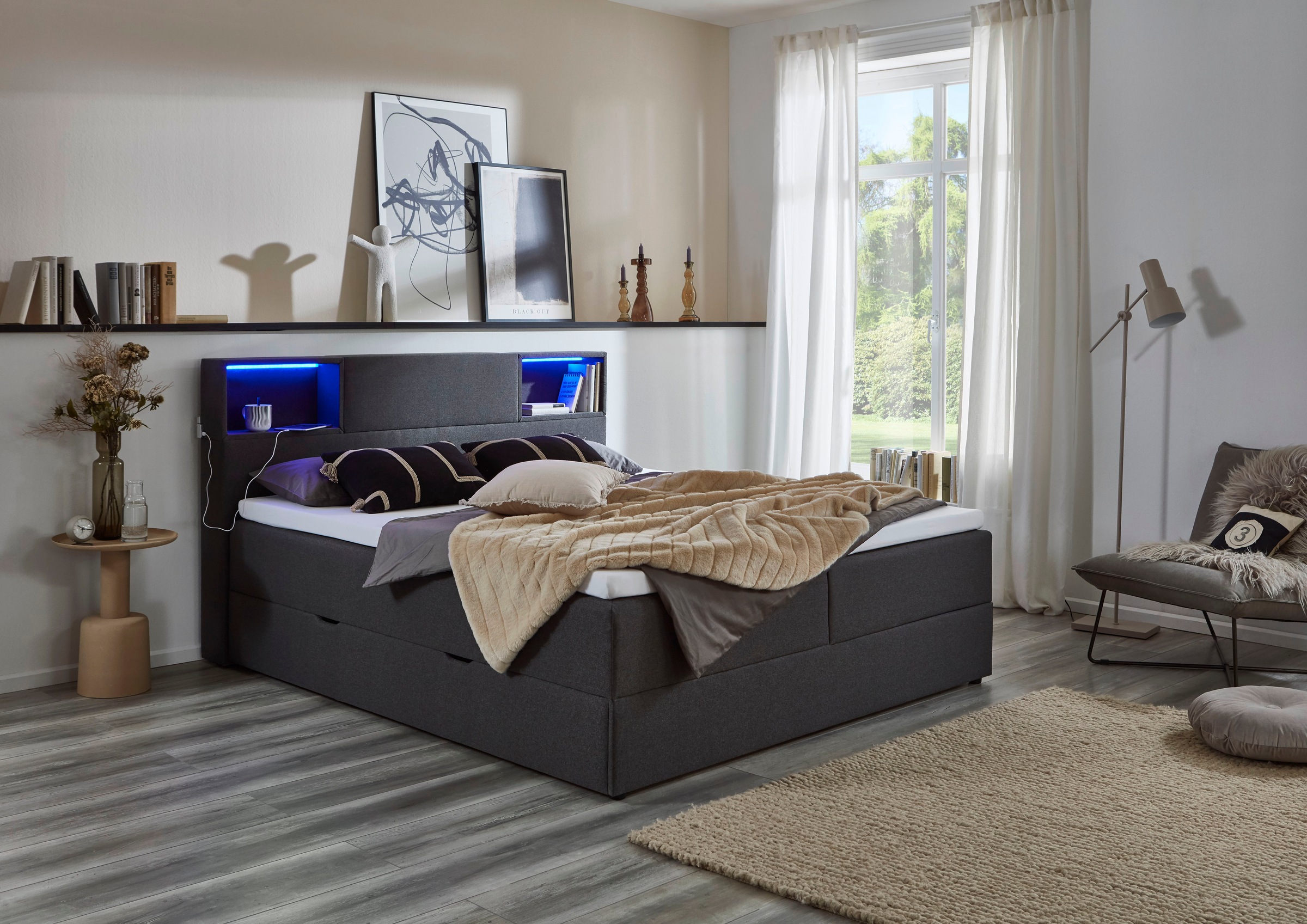 meise.möbel Boxspringbett, Boxspringbett, LED, Bonell günstig online kaufen