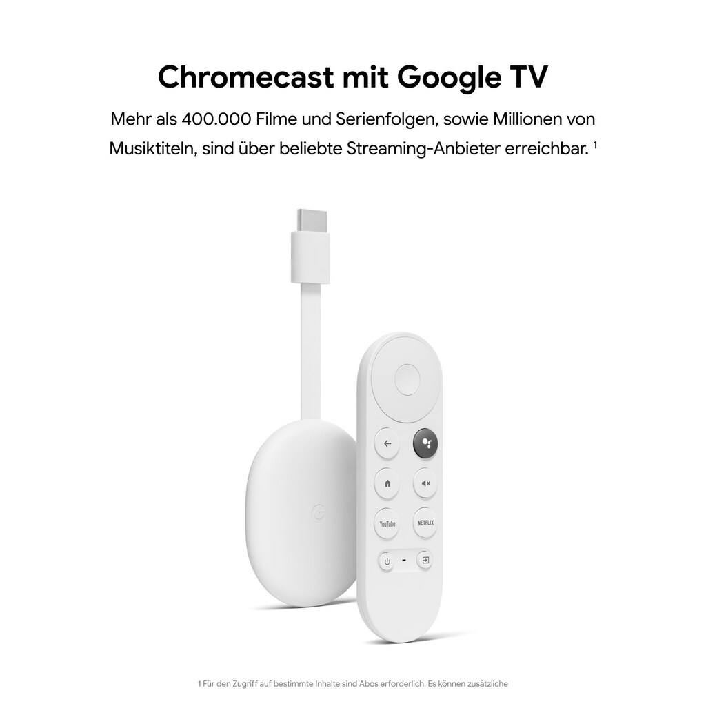 Google Streaming-Box »Google Chromecast mit Google TV«