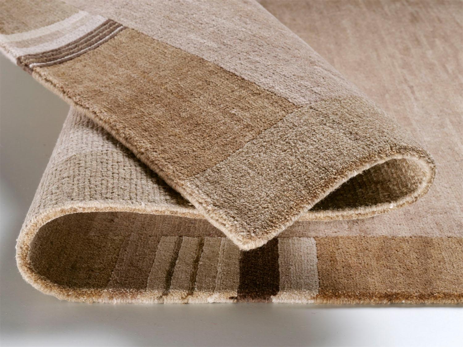 Wollteppich OCI DIE TEPPICHMARKE "Sensation Lakir" Gr. 31, braun (cappuccino), B:140cm H:6mm L:200cm, Seide, Wolle, Teppiche, handgeknüpft, Nepal, reine Wolle, Wohnzimmer 2