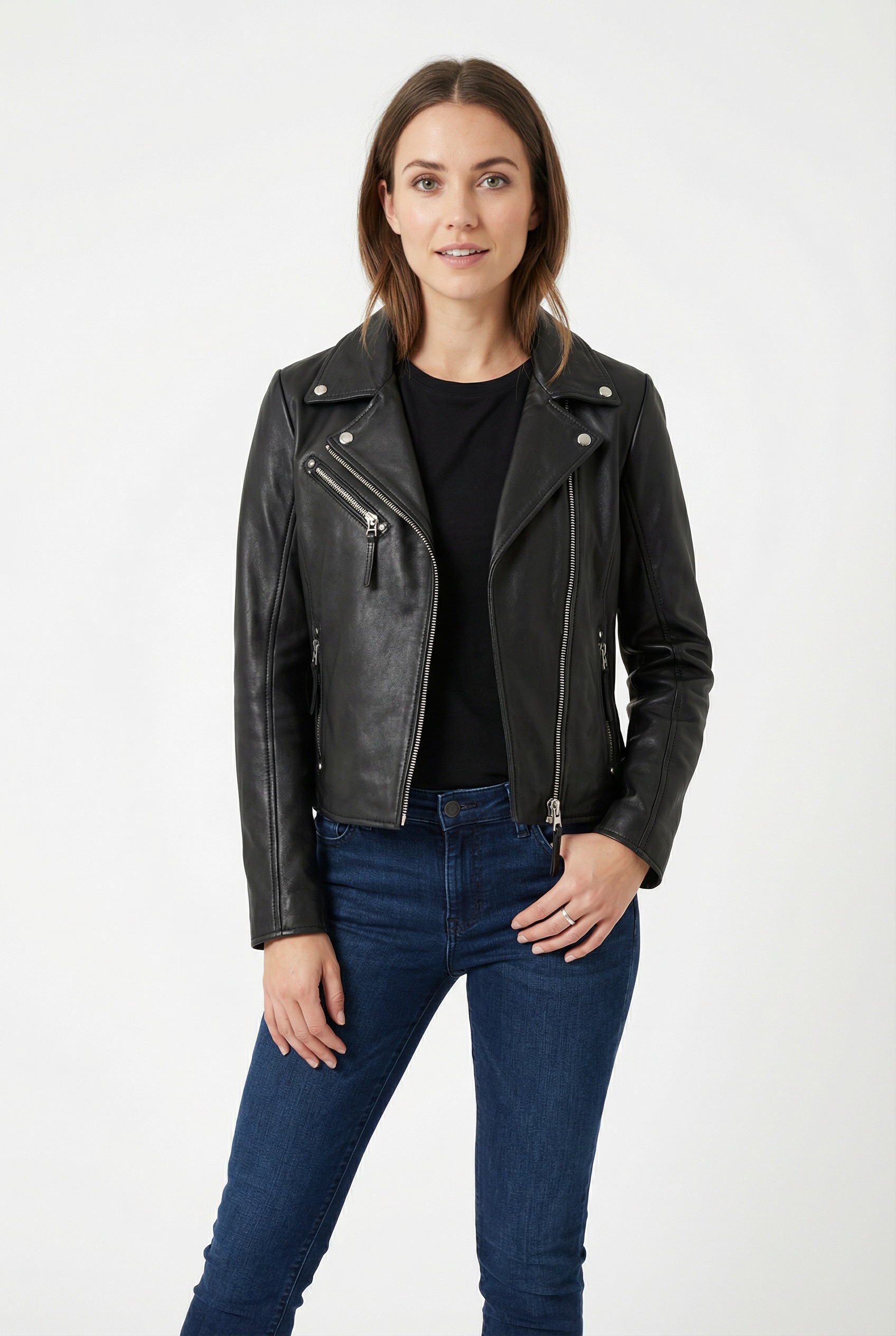 Mauritius Lederjacke "MWPasja" mit Reverskragen günstig online kaufen