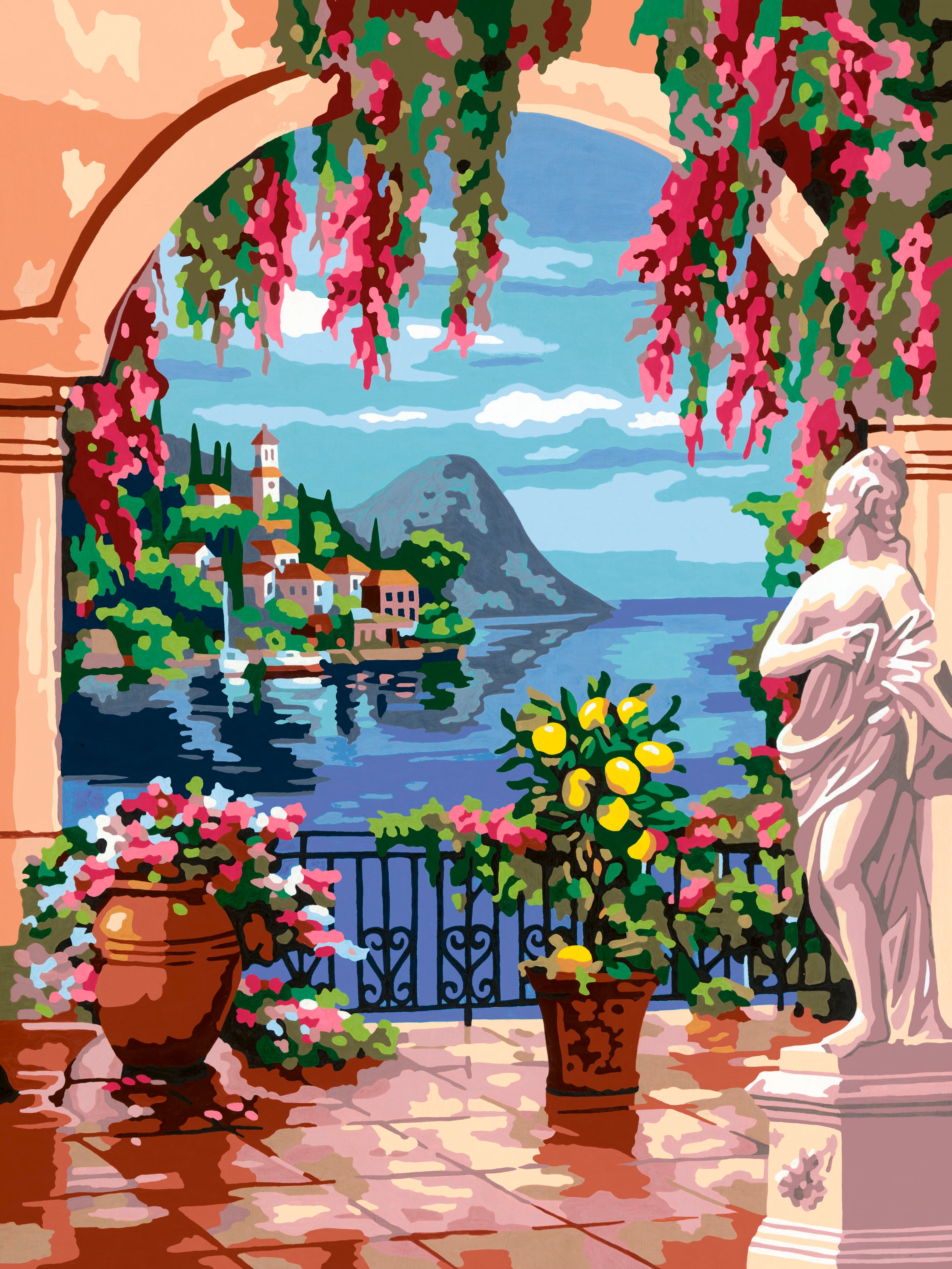 Ravensburger Malen nach Zahlen »CreArt, Lago Maggiore«, für Erwachsene; Made in Europe