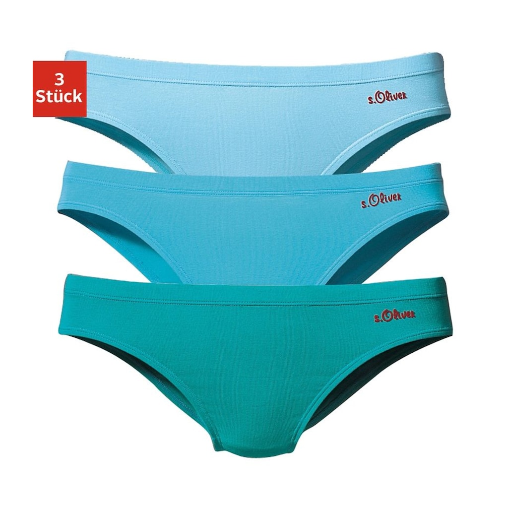 s.Oliver Bikinislip, (Packung, 3 St.)