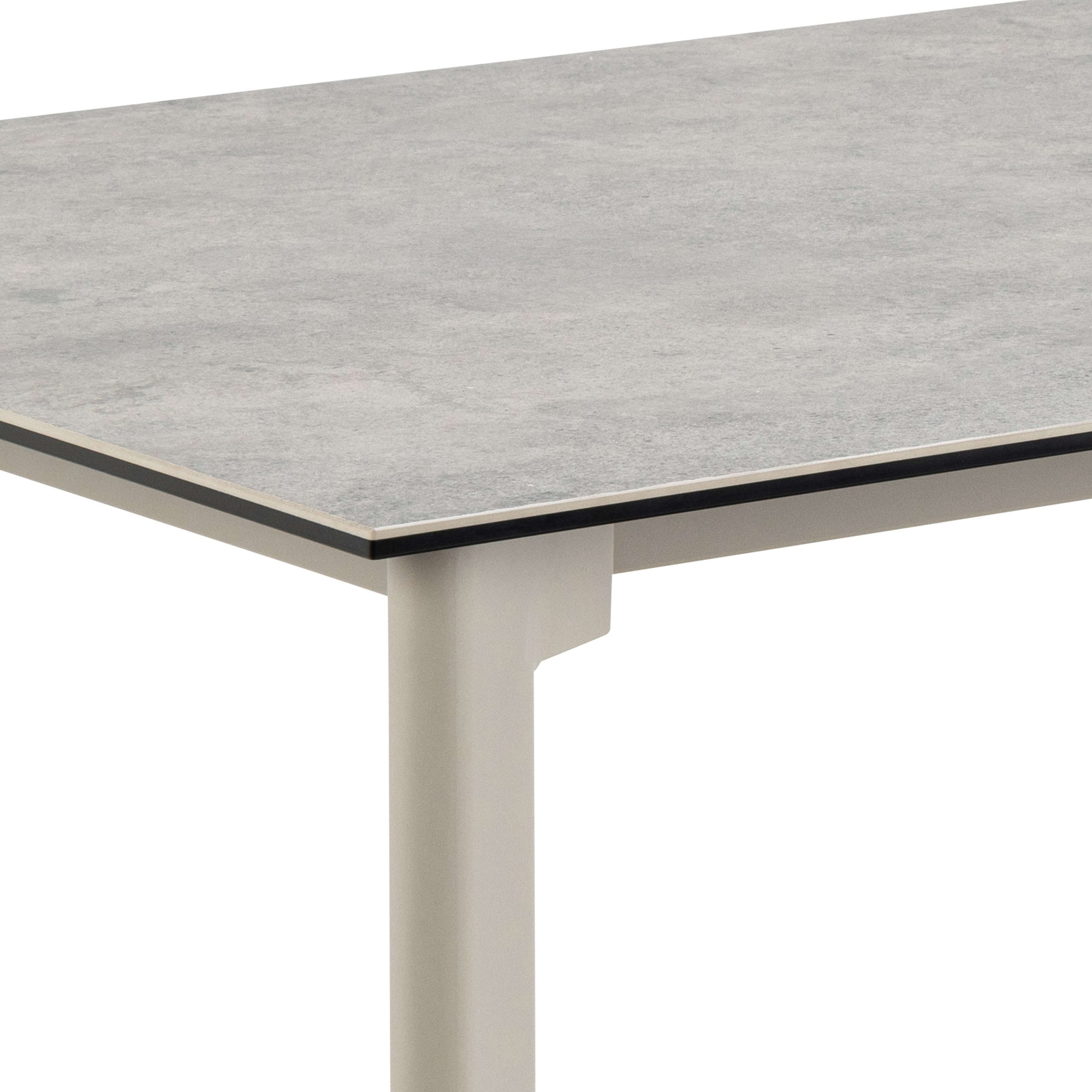 ACTONA GROUP Esstisch »Palermo«, Esstisch, Tischplatte grau Anista rau keramisch, 160x90x75cm