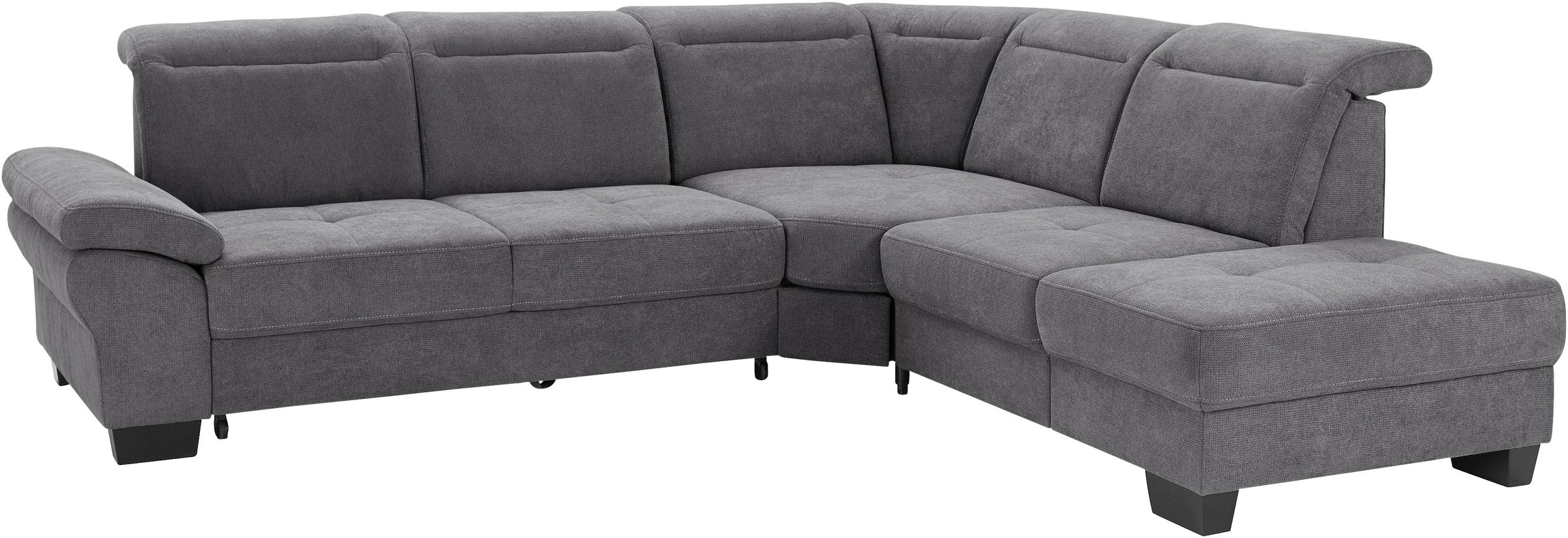 Places of Style Ecksofa »Cornwall L-Form«, incl. Sitztiefenverstellung, mit Bettfunktion und Kopfteilverstellung