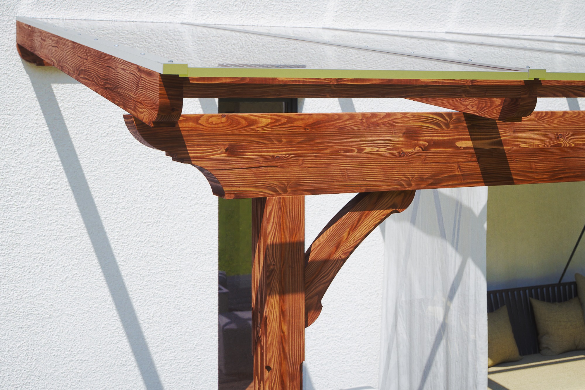 Skanholz Terrassendach »Ravenna«, Douglasie