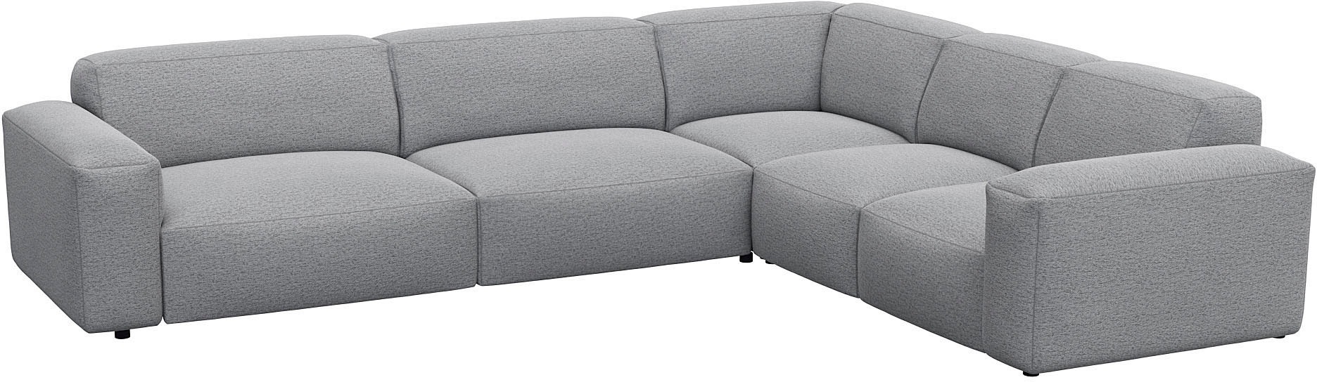 FLEXLUX Ecksofa "Lucera, super bequem durch hochwertigen Sitzaufbau mit Kal günstig online kaufen