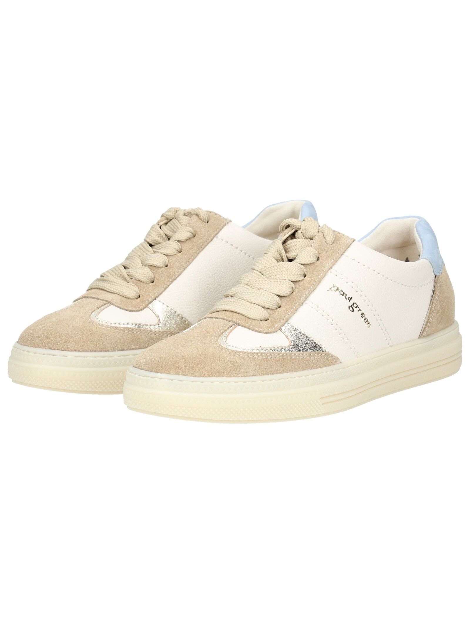 Sneaker PAUL GREEN "Paul Green Sneaker Leder", Damen, Gr. 38,5, beige, Leder, Schuhe Sneaker 3