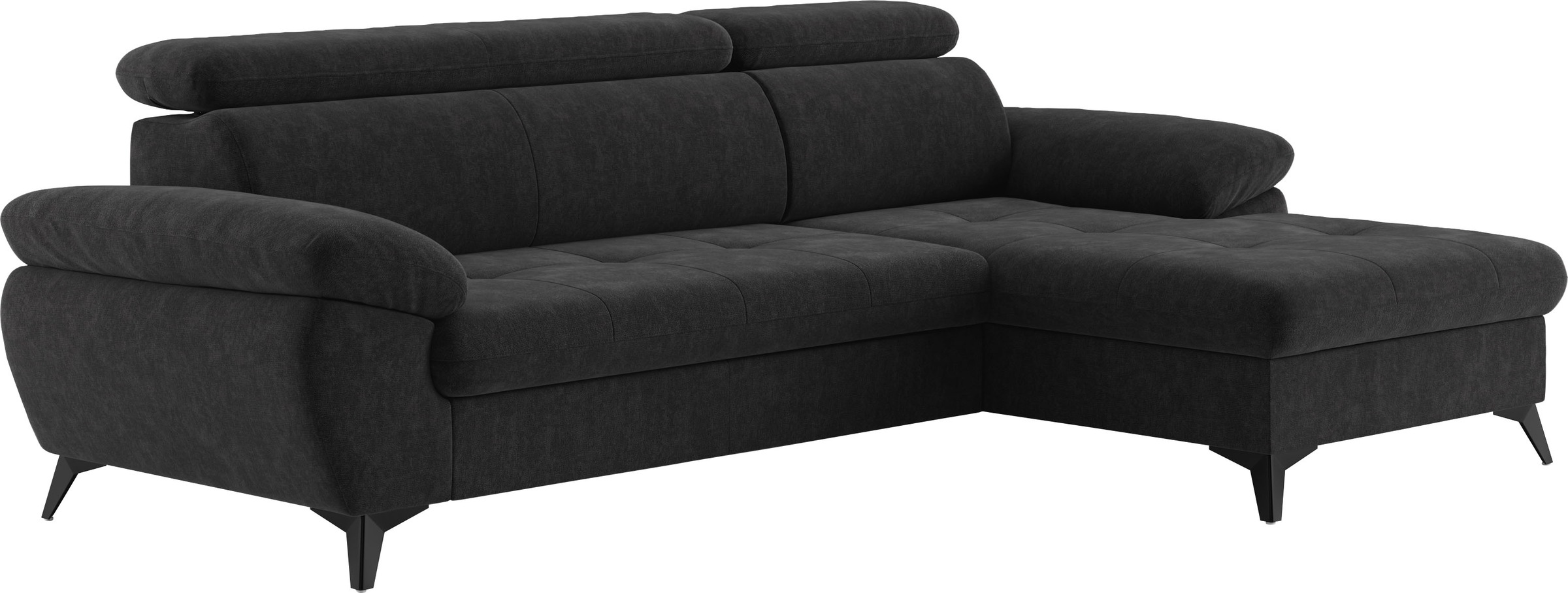 COTTA Ecksofa »Hudson L-Form«, mit Kopfteilverstellung, wahlweise mit Bettfunktion & Bettkasten