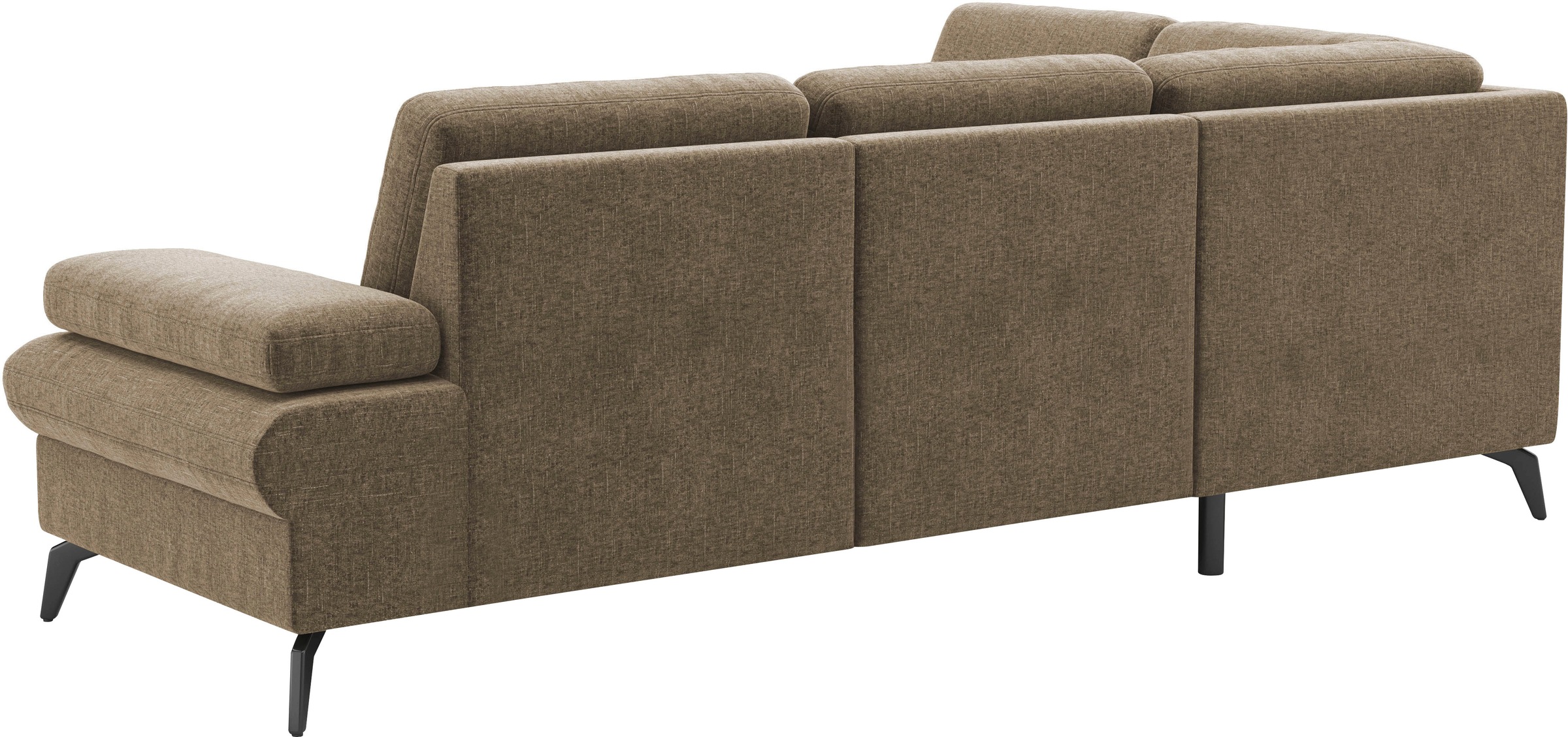 sit&more Ecksofa »Morris Jubi L-Form«, inkl. Armteilfunktion und 1 Zierkissen, wahlweise mit Bettfunktion