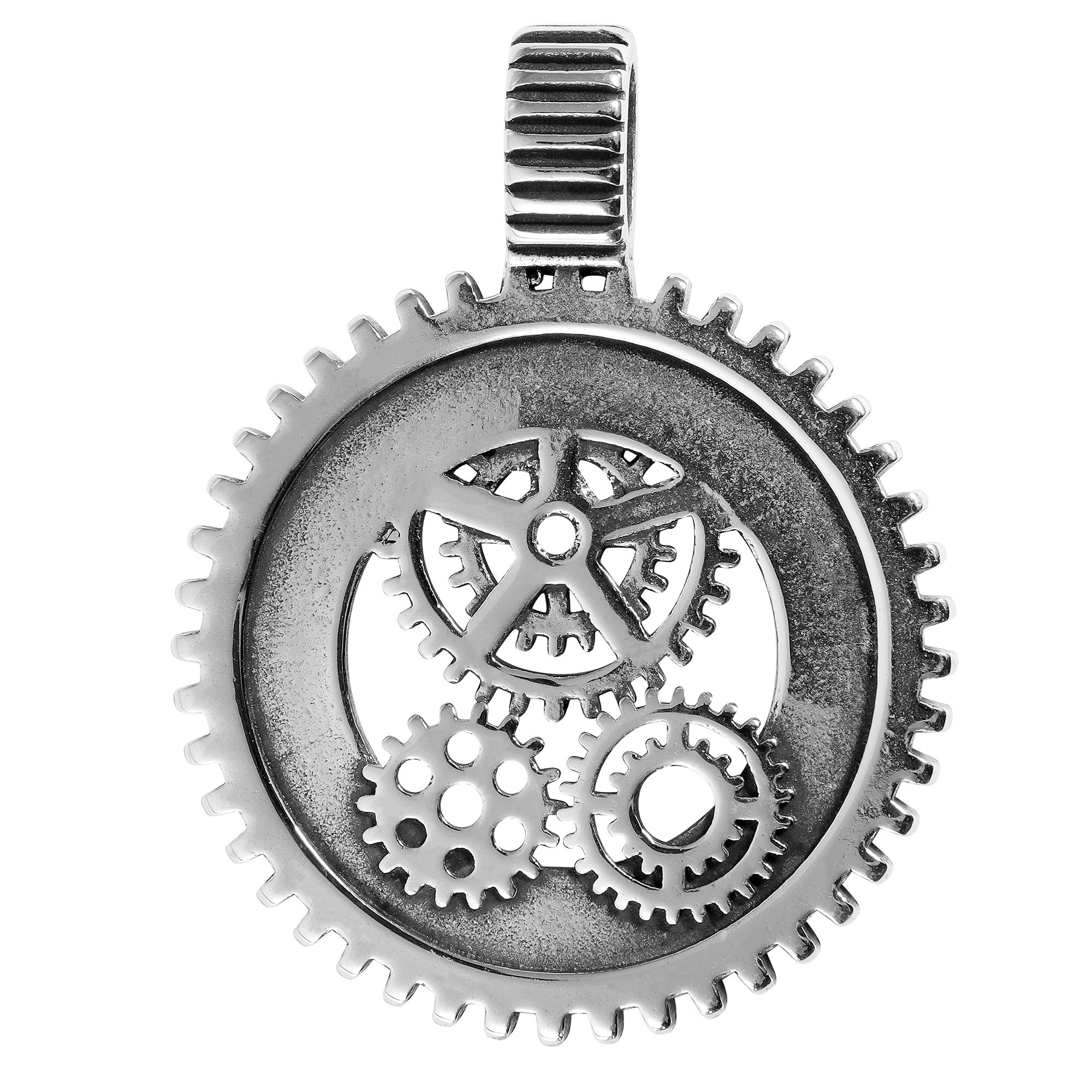 Kettenanhänger ADELIA´S "trendiger Schmuck Anhänger aus Edelstahl", silber, Schmuckanhänger, Damen, Edelstahl, Kettenanhänger