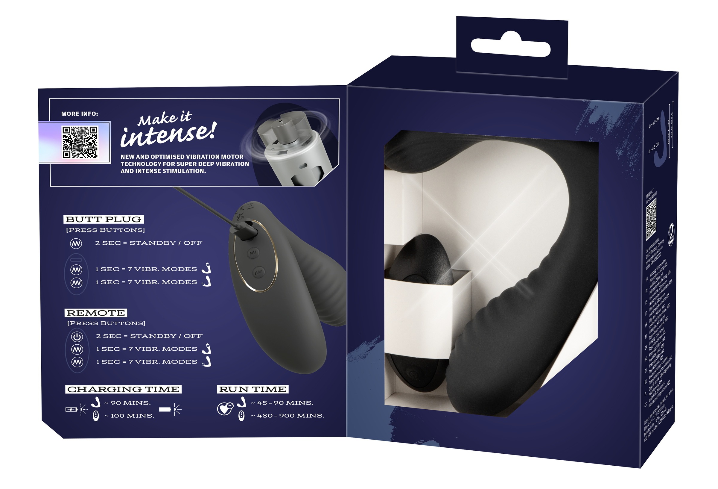 You2Toys Anal-Stimulator »Prostata-Vibrator Intense RC Prostate Plug« ()