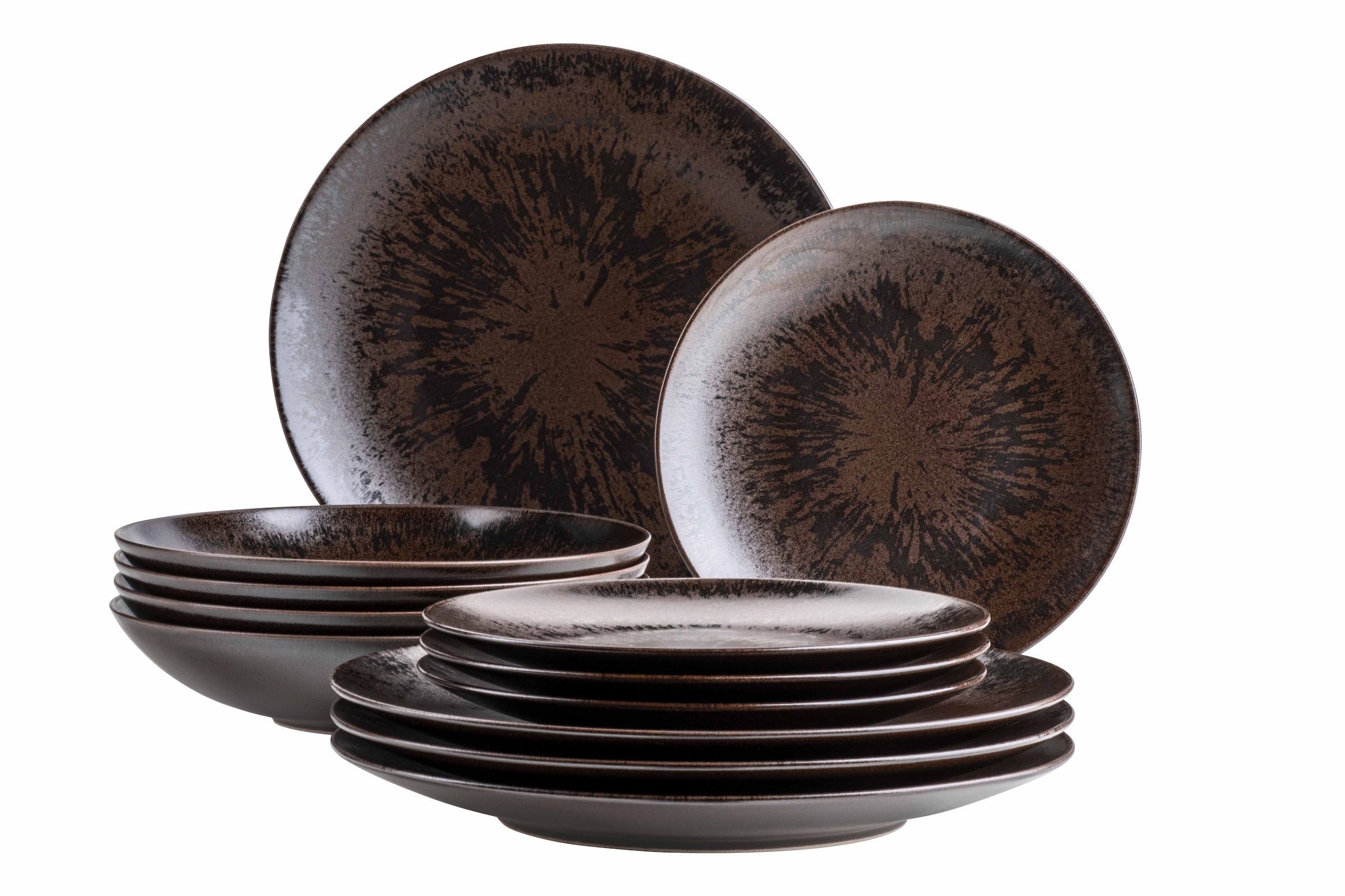MÄSER Tafelservice "METALLIC BRONZE, aus Keramik" Geschirr-Set, Service günstig online kaufen