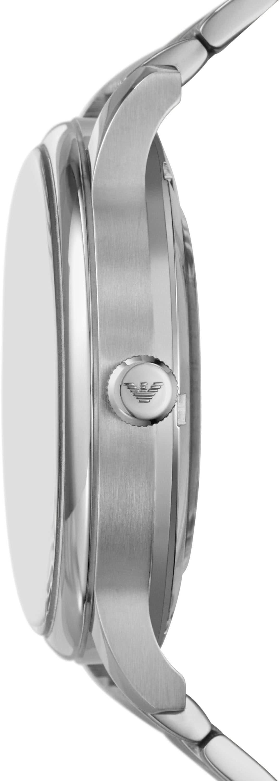 Emporio Armani Automatikuhr, Armbanduhr, Herrenuhr, Damenuhr, Mechanische Uhr, Tag, Edelstahl
