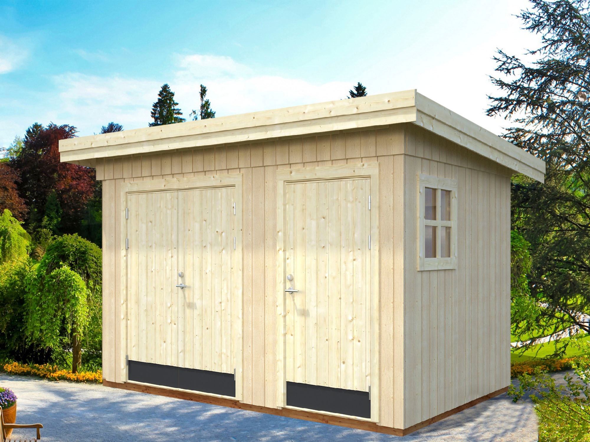 Palmako Gerätehaus "Kalle", natur günstig online kaufen