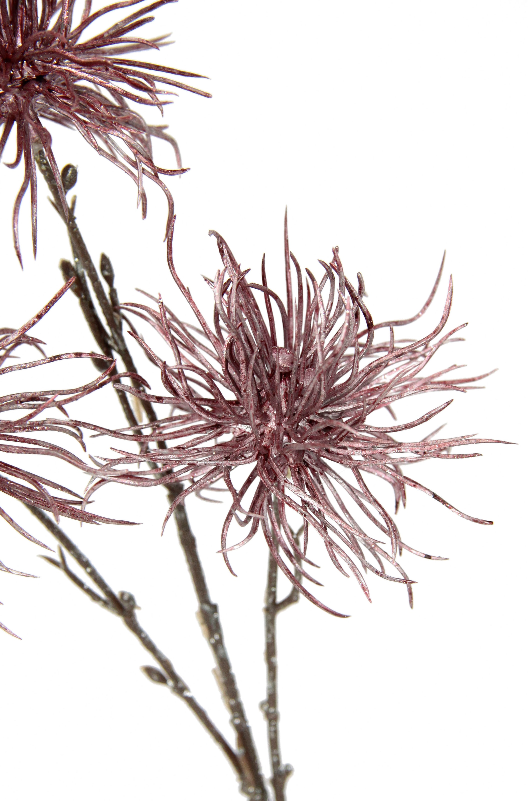 I.GE.A. Kunstblume »Distel«, Metallic-Distelzweig, Kunstzweige, 5er Set