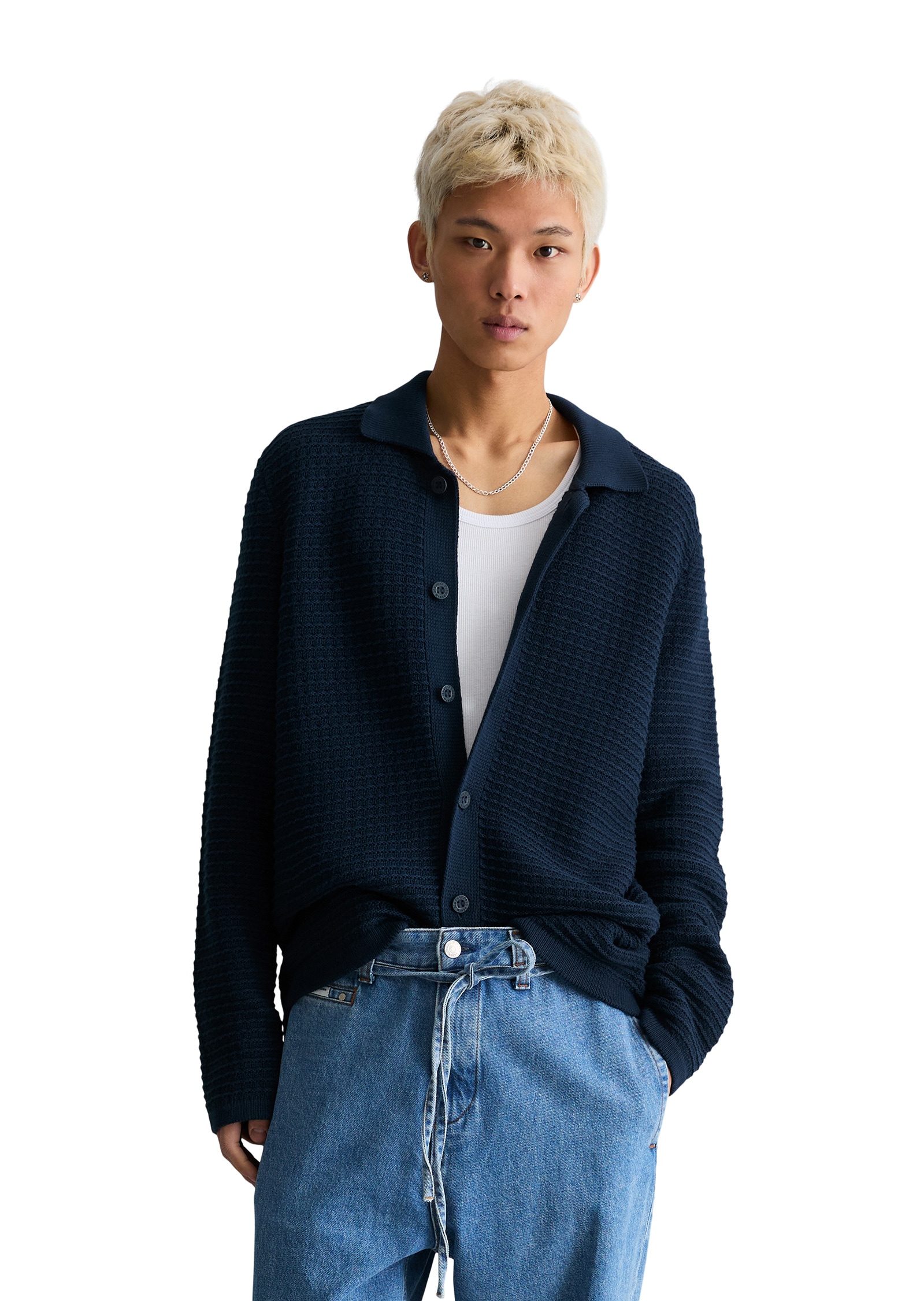 Marc OPolo DENIM Cardigan "mit markanter Struktur" günstig online kaufen