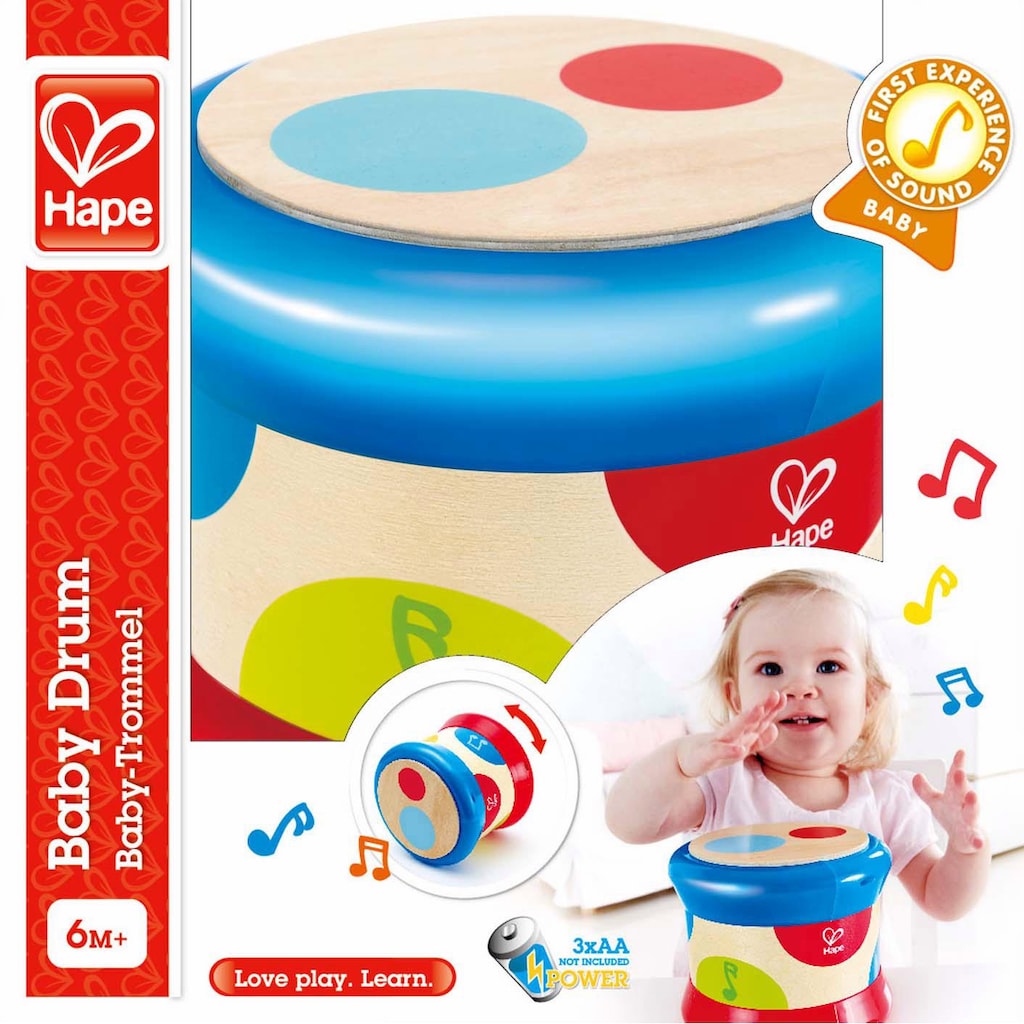 Hape Spielzeug-Musikinstrument »Baby-Trommel«