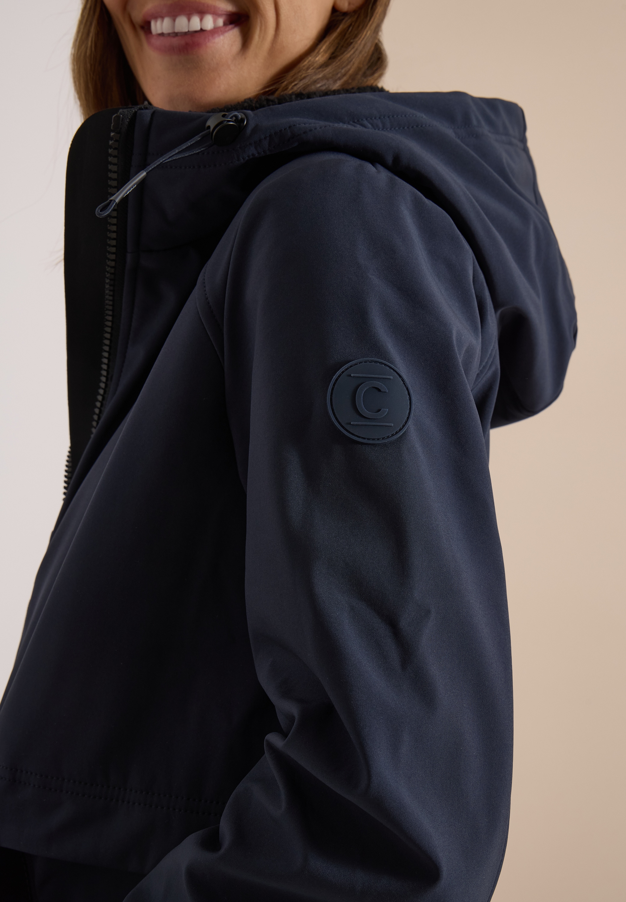 Cecil Softshellmantel mit Kapuze, wasserabweisend, Softshell