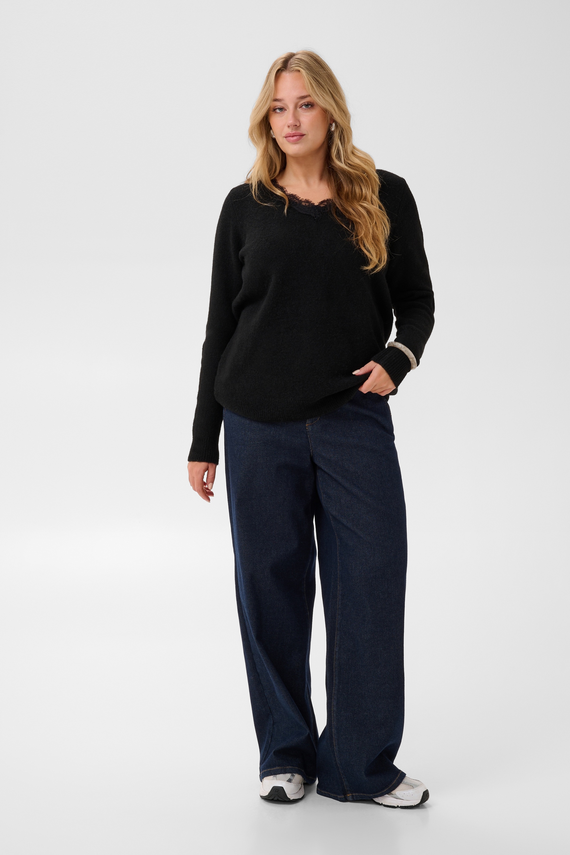 KAFFE Curve Strickpullover »KAFFE Curve Strickpullover KCblaire«