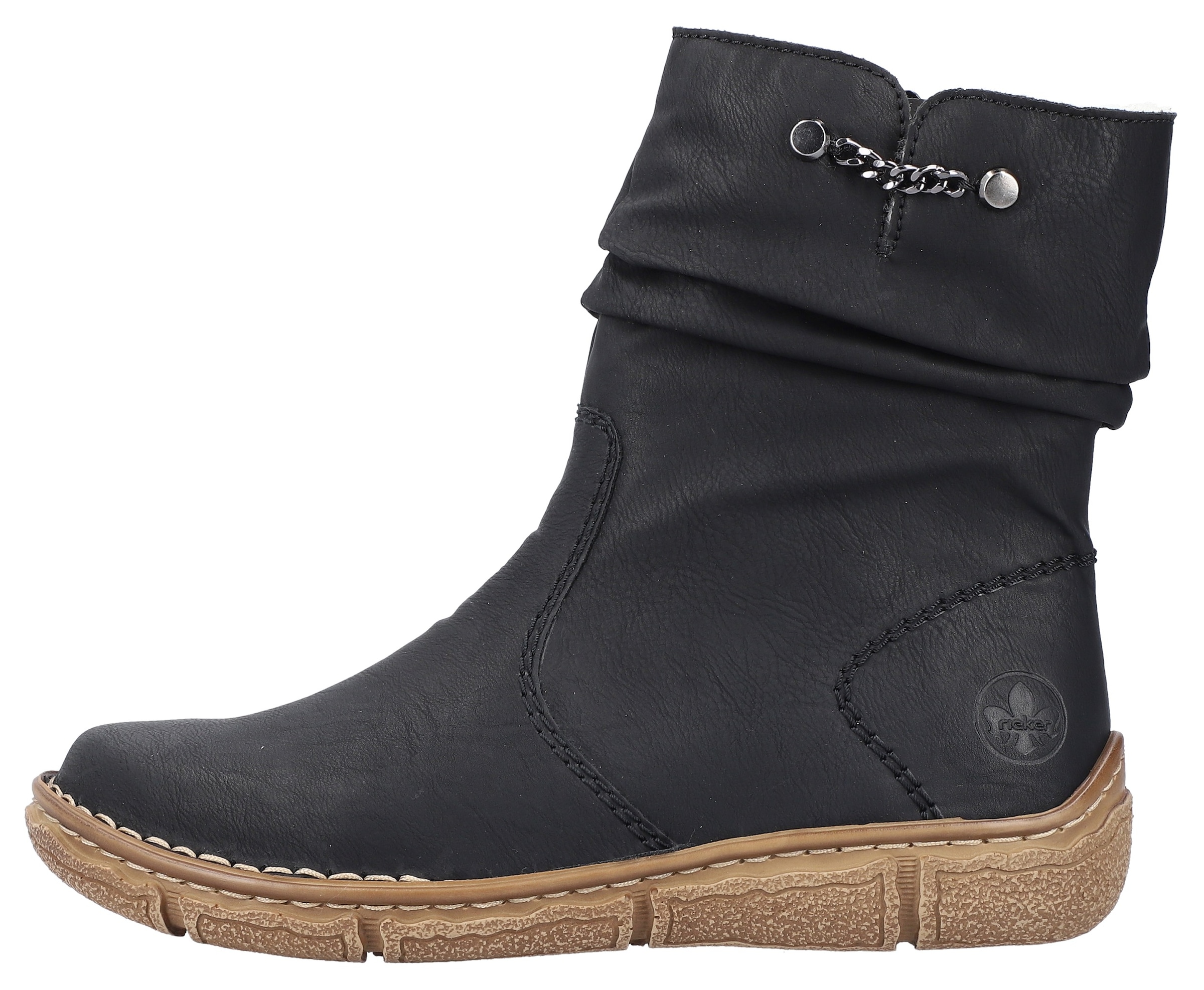 Rieker Winterboots, mit kontrastfarbener Rahmennaht