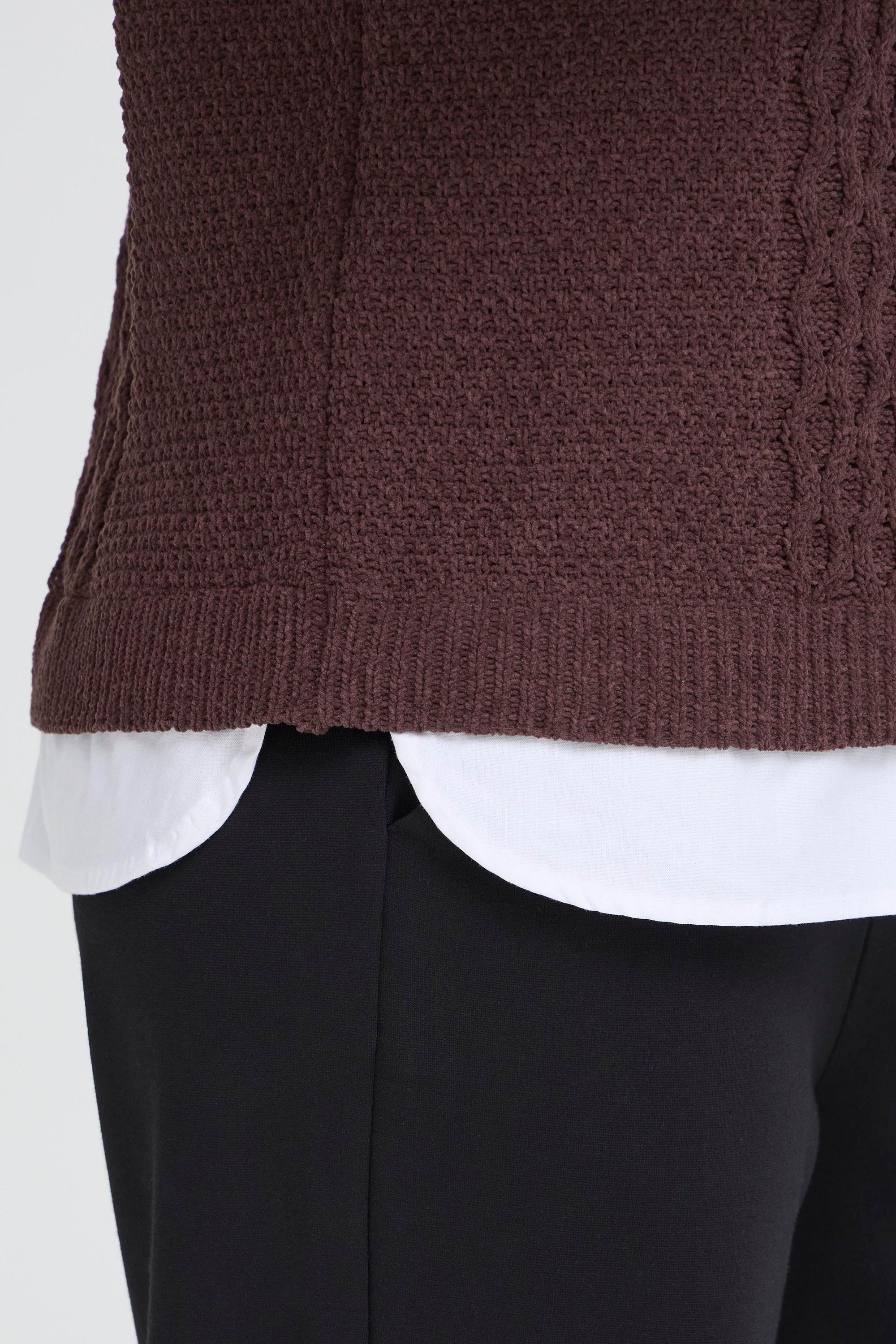 OXMO Strickfleece-Pullover »Strickpullover OXFSANVI PU 1«