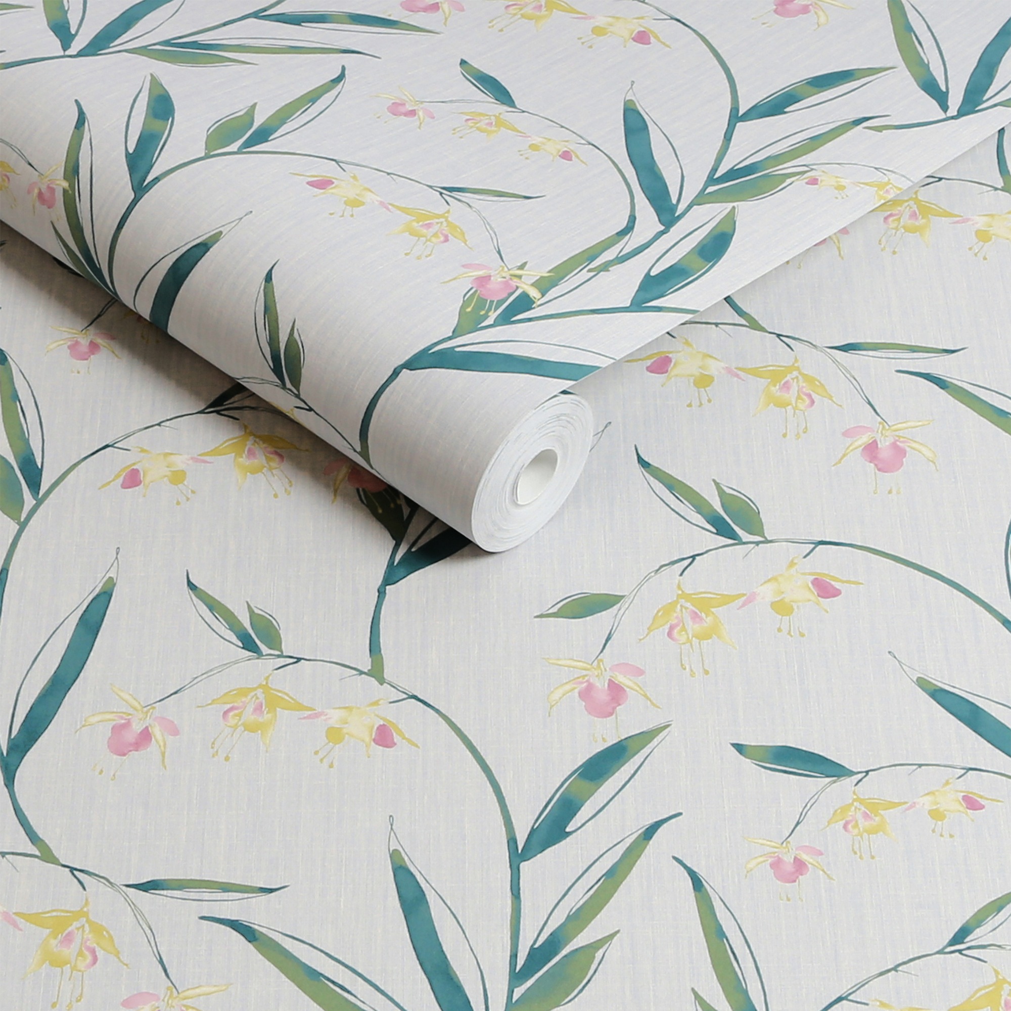 LAURA ASHLEY Vliestapete »Fulwell Fuchsia«, geblümt, 10mx52cm (ca. 5m2)