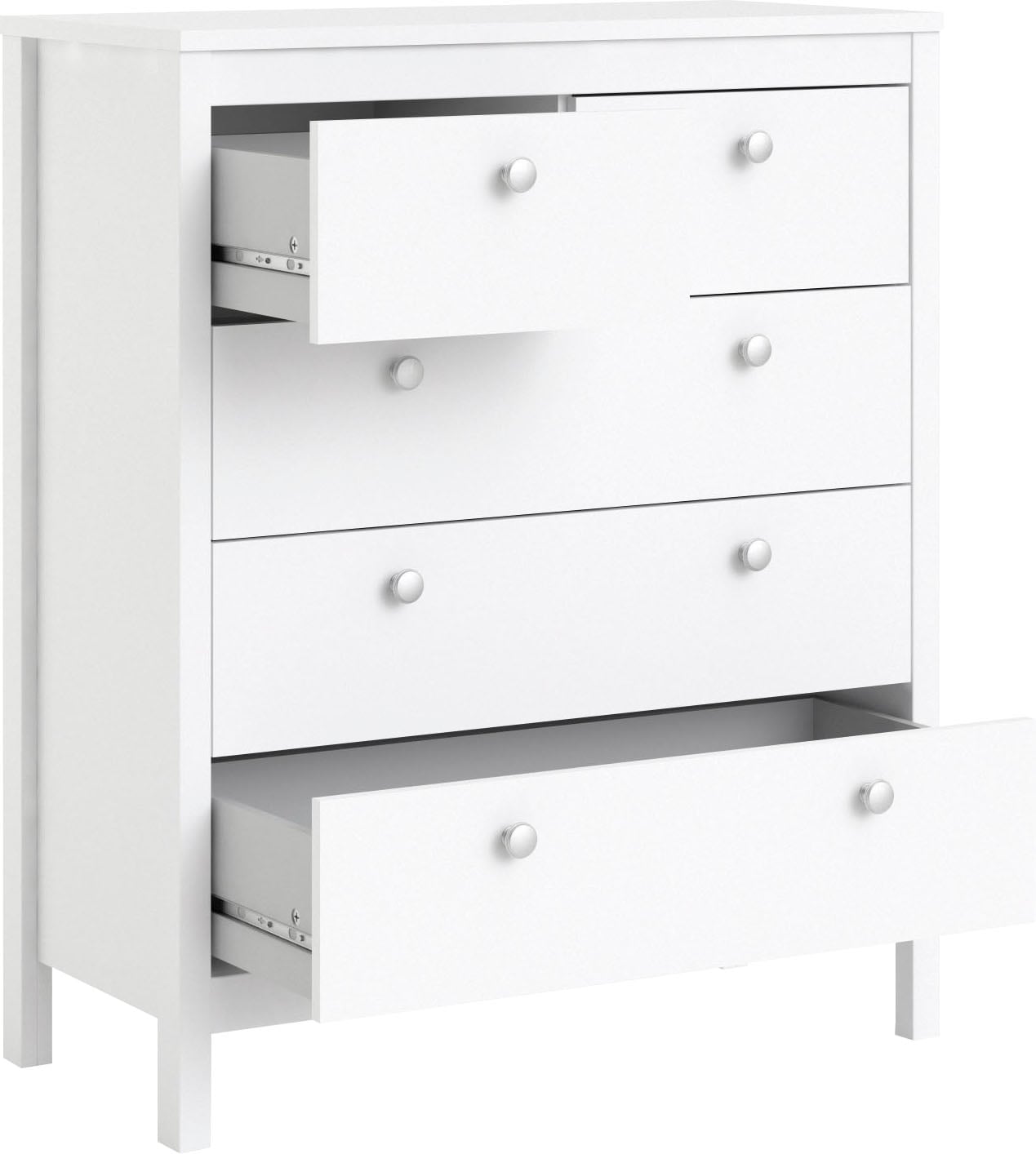 Home affaire Kommode »Madrid, Aufbewahrung, Schubladenschrank, Stauraum«, mit 5 Schubladen, Breite 82 cm, Höhe 99 cm