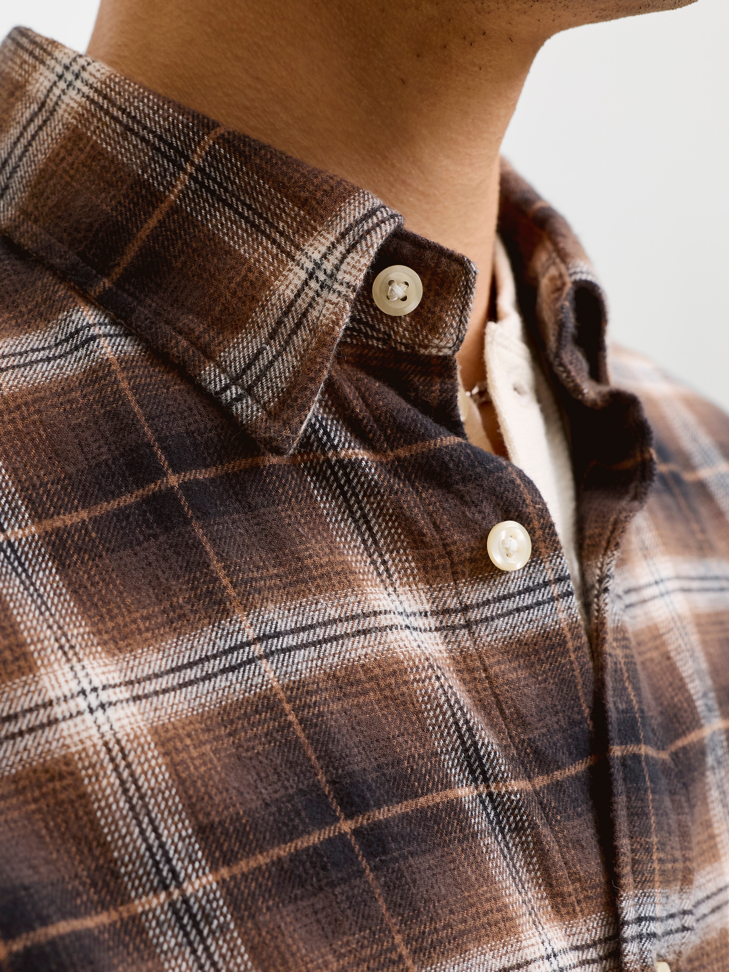 Jack & Jones Langarmhemd »JJEFIELD CHECK SHIRT LS SN« Baumwolle, normal geschnitten