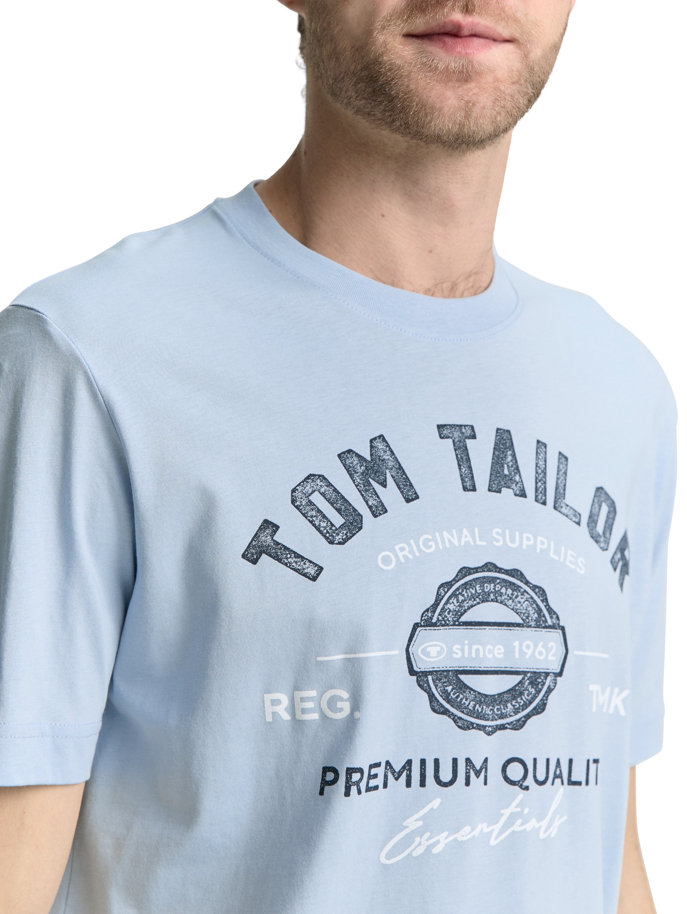 TOM TAILOR T-Shirt, mit großem Logofrontprint