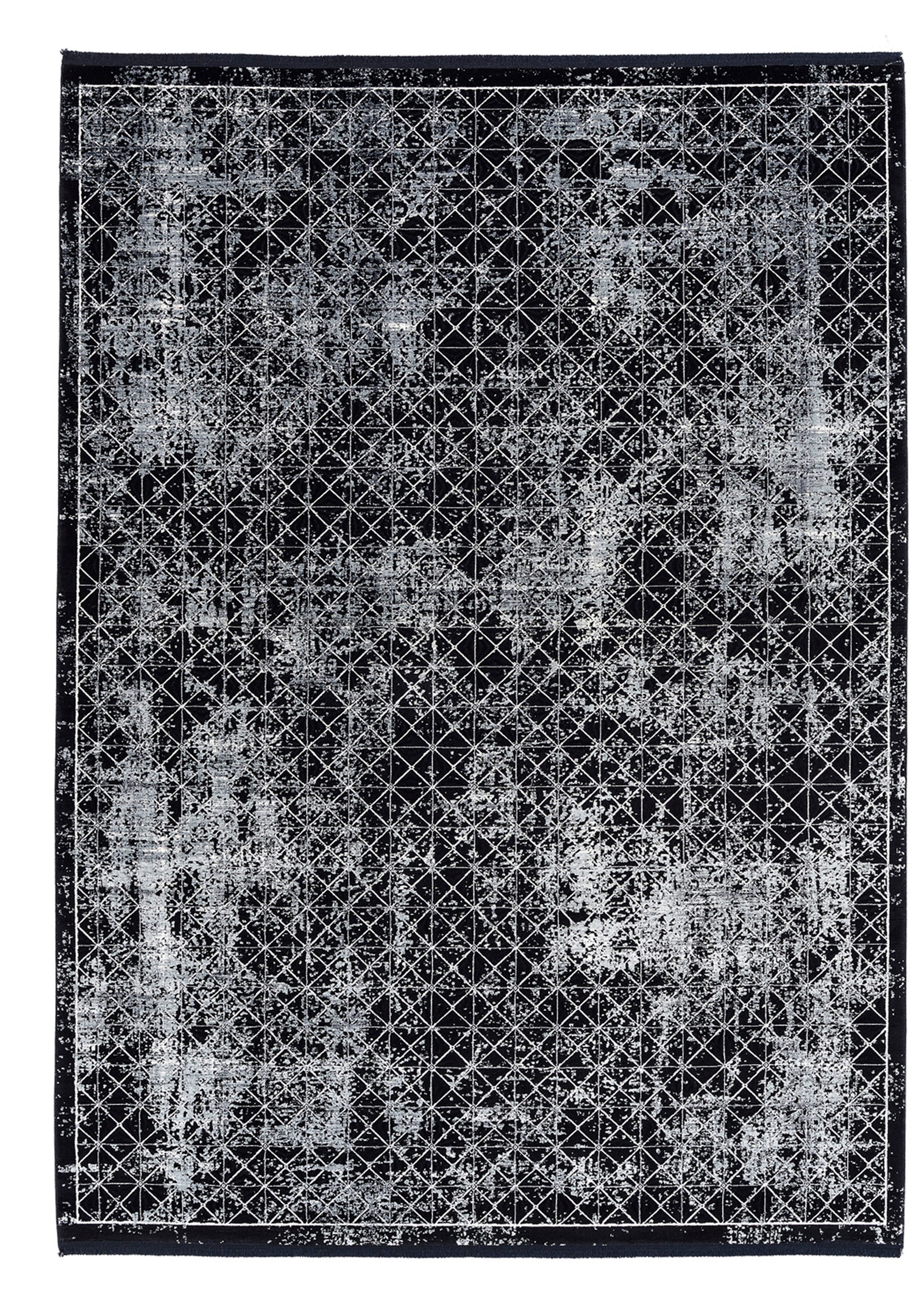 WK WOHNEN Teppich »BLACKLINE DIAMOND«, rechteckig, fein eingefasst, sowie speziell veredelt, besonders flache Struktur