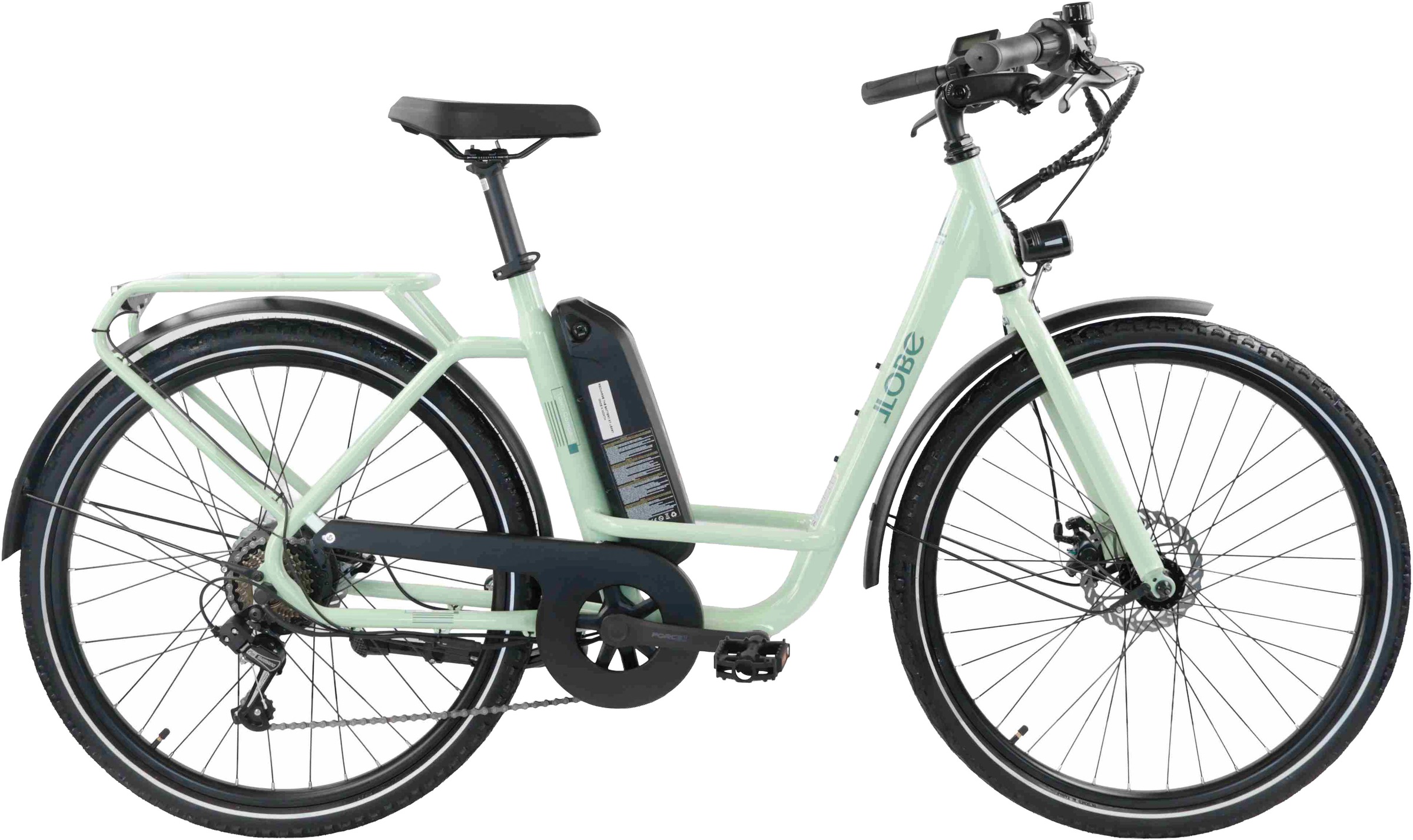 LLobe "City E-Bike 26" Town Compact, grün" 7 Gang Kettenschaltung Heckmotor 250 W