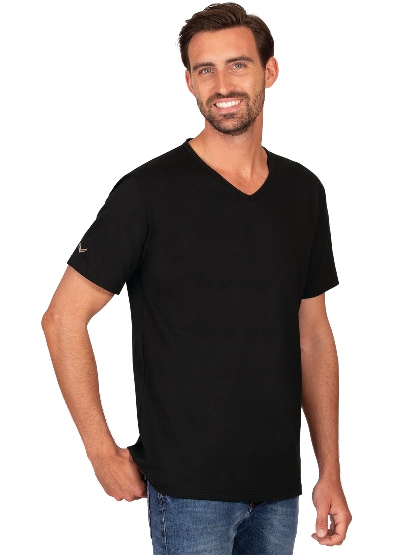 Trigema T-Shirt »TRIGEMA V-Shirt | ▷ Bio-Baumwolle BAUR 100% aus bestellen (kbA)«
