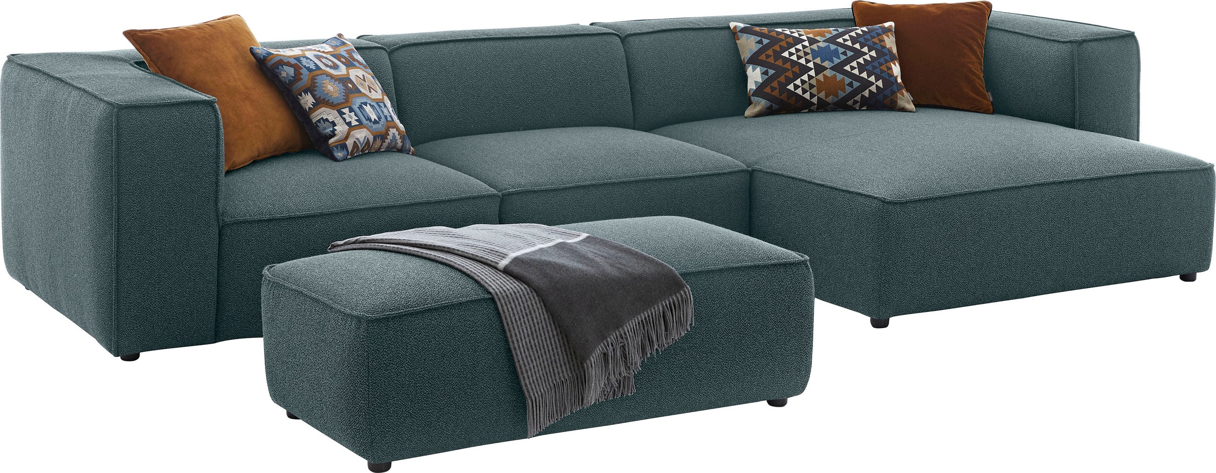 W.SCHILLIG Hocker »around-the-block«, mit eleganter Biese