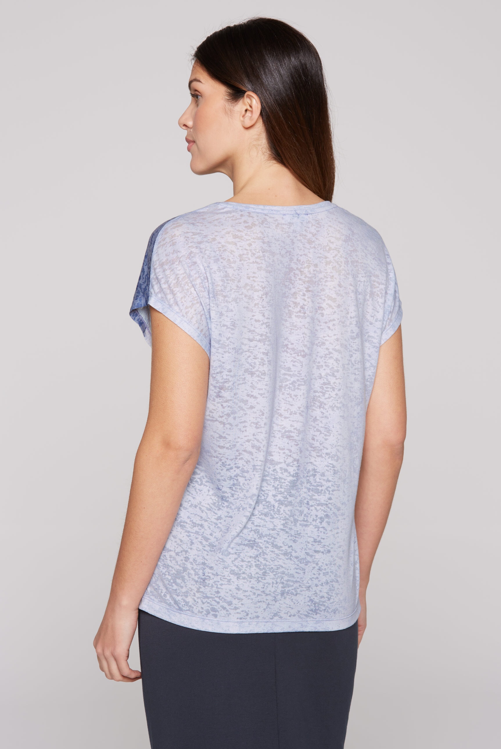 SOCCX Rundhalsshirt, mit Ausbrenner-Effekten