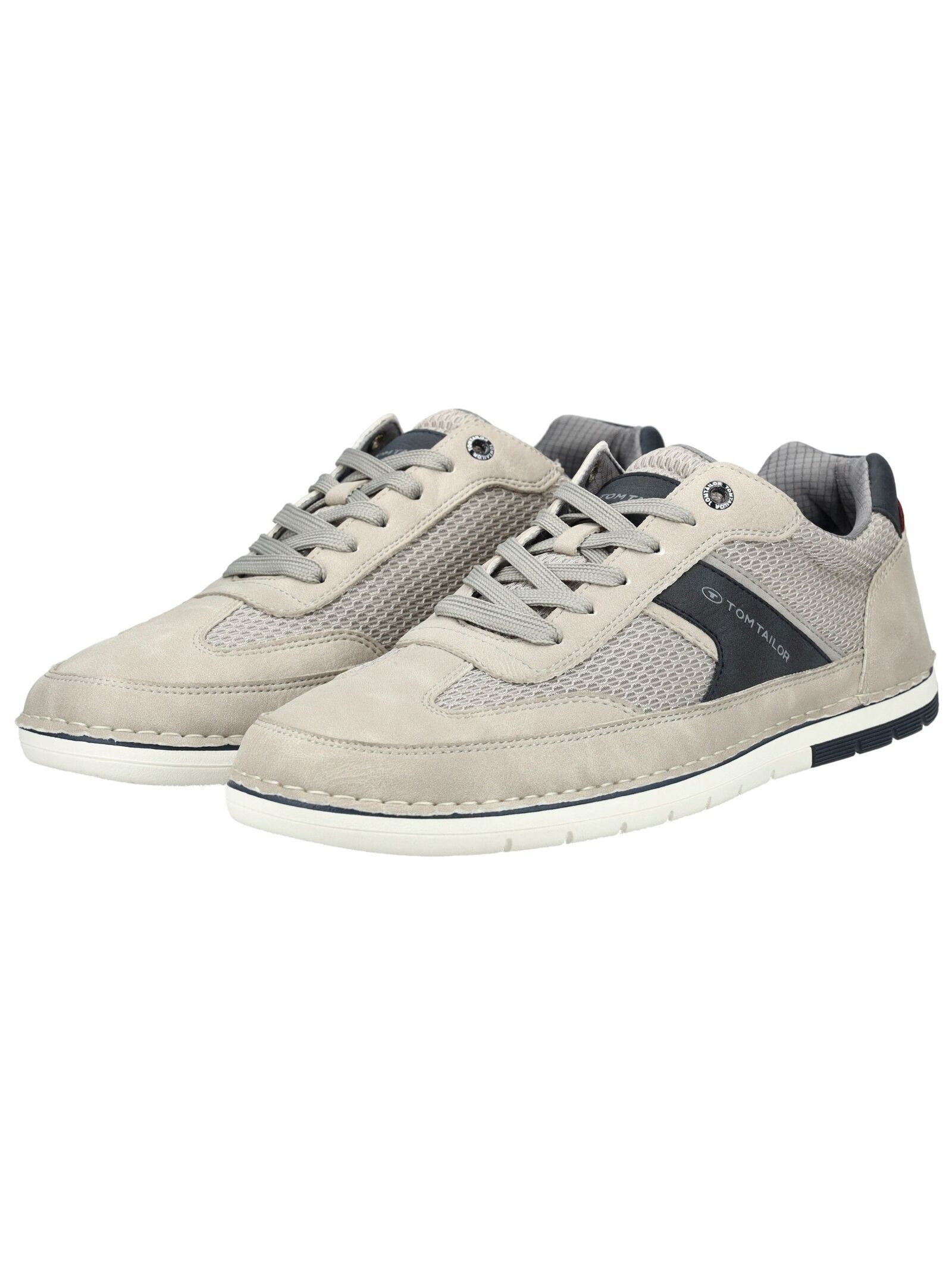 Sneaker TOM TAILOR "Tom Tailor Sneaker Lederimitat/Textil", Herren, Gr. 44, grau, Lederimitat, Textil, Schuhe Sneaker 6