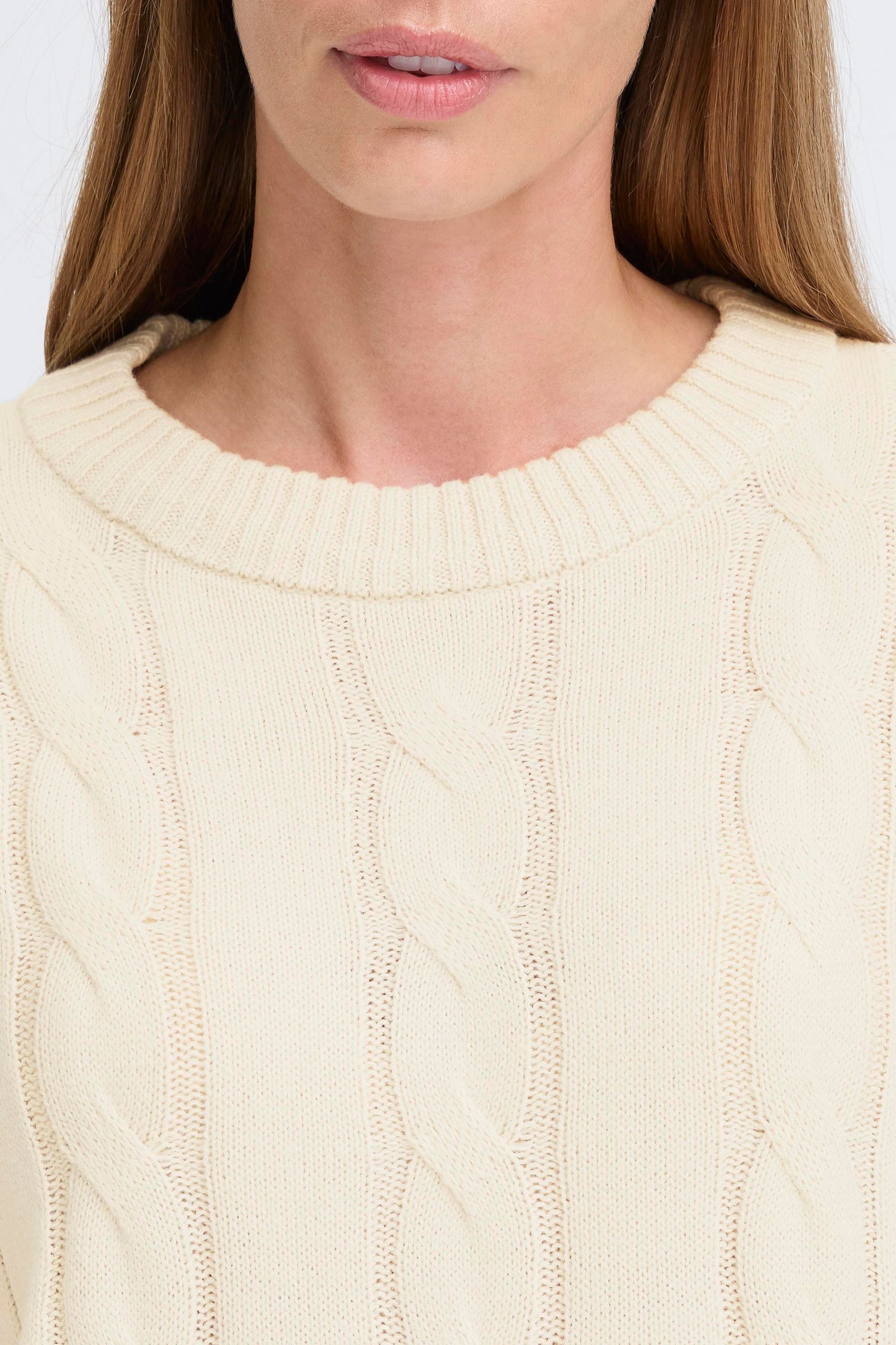 OXMO Strickfleece-Pullover »Strickpullover OXFKIMNI«
