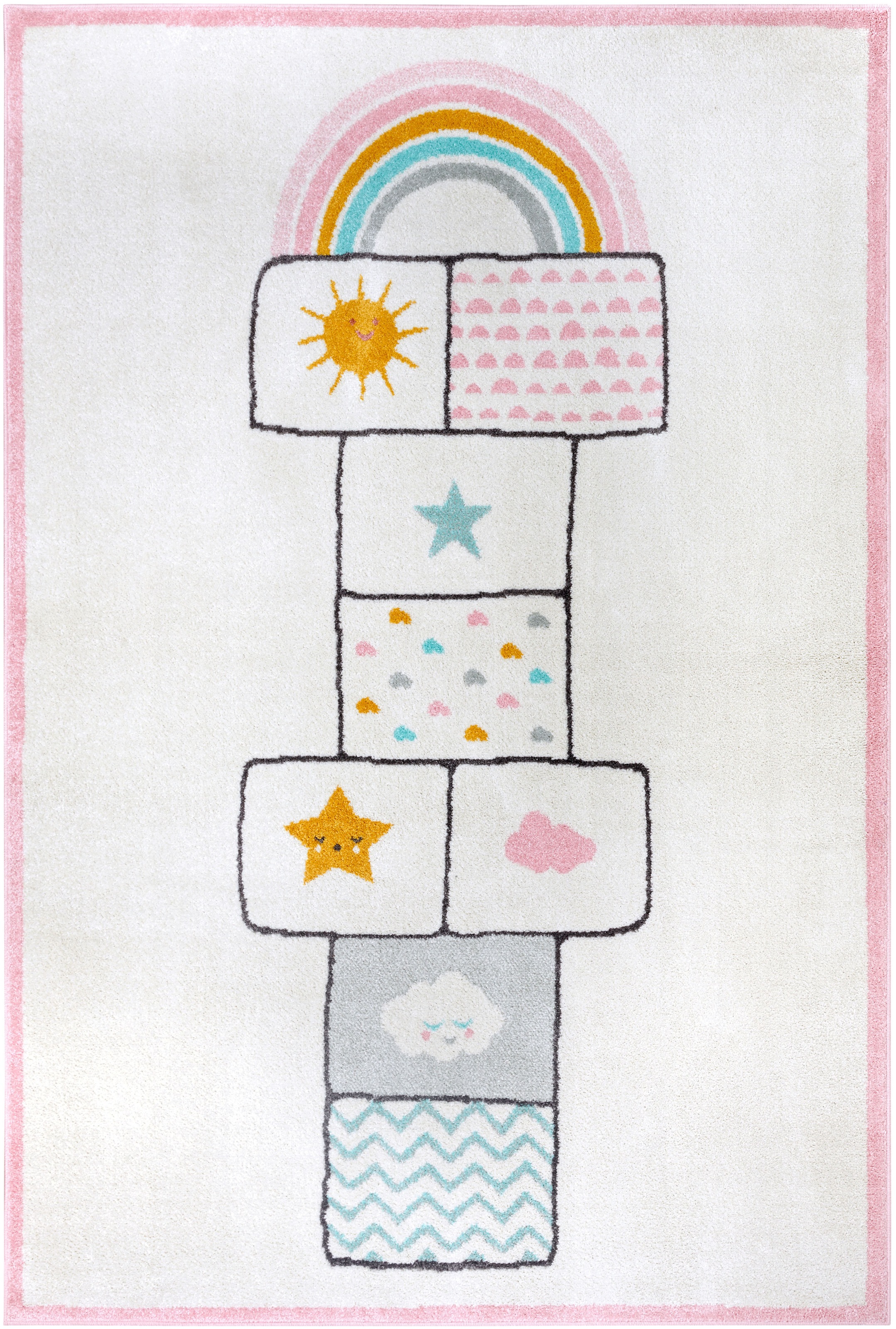 HANSE Home Kinderteppich "Adventures Bouncy" rechteckig 7 mm Höhe Spieltepp günstig online kaufen